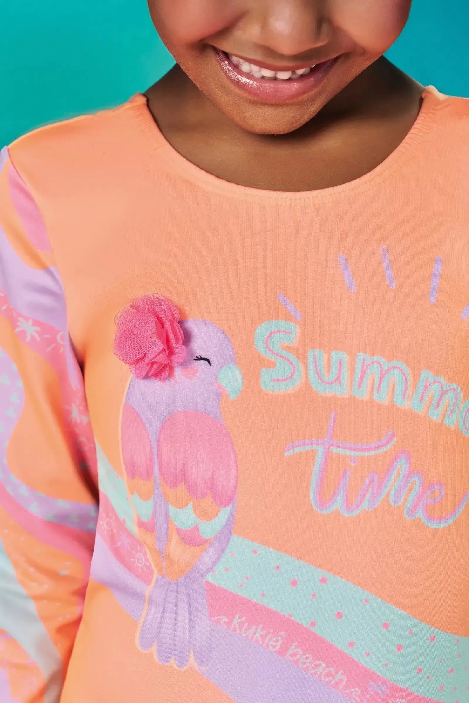 Maiô em Malha com Proteção UV 50+ 83578 Kukiê Infantil Menina