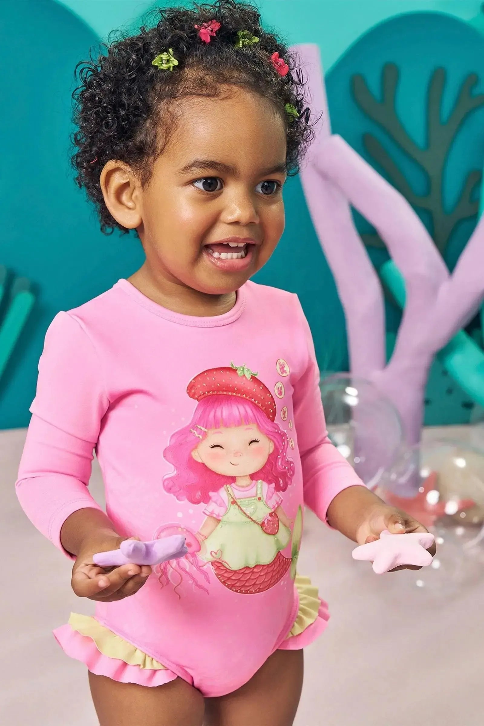 Maiô em Malha com Proteção UV 50+ 84026 Kukiê Bebê Menina