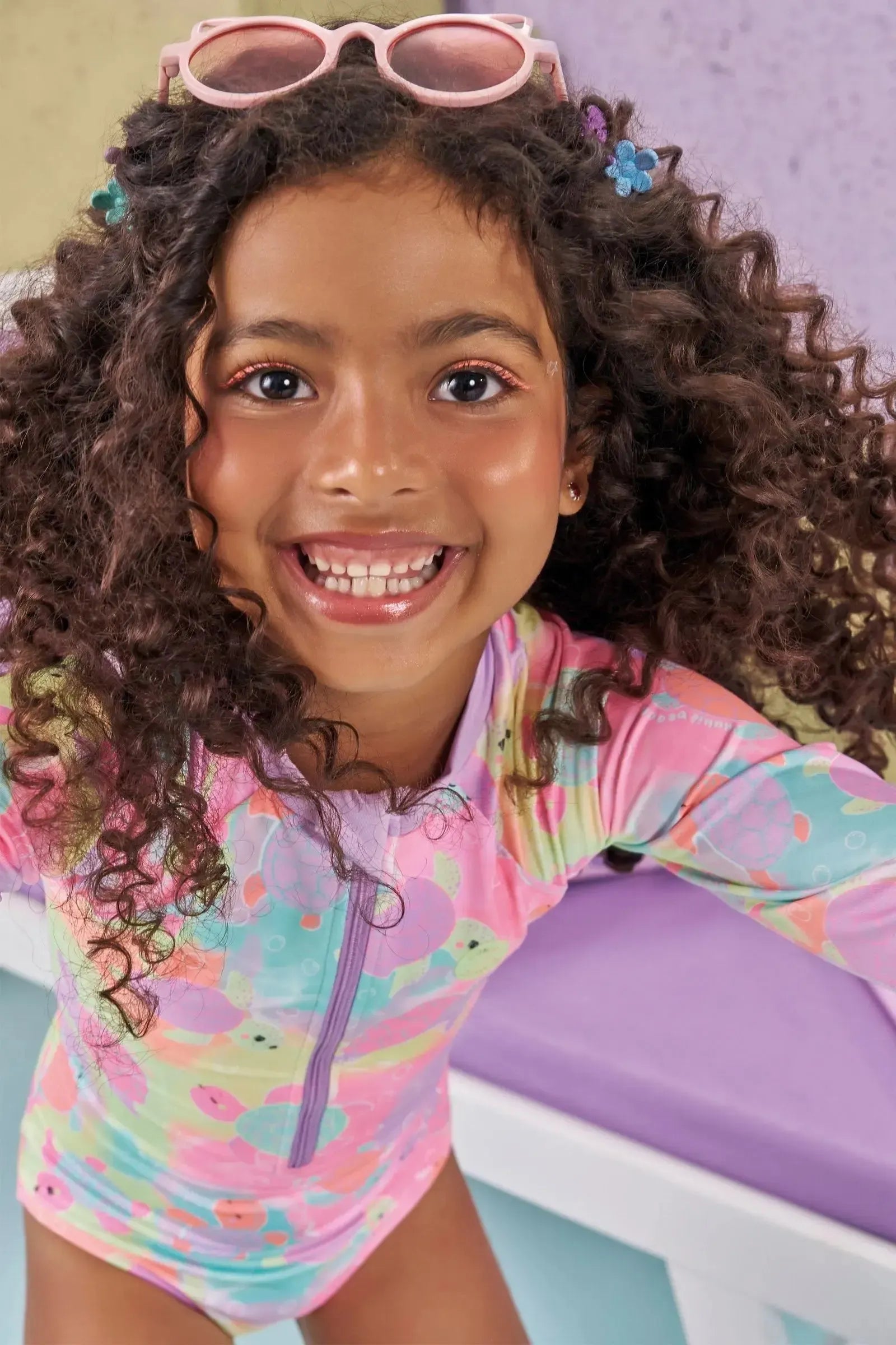 Maiô em Malha com Proteção UV50+ 87451 Kukiê Infantil Menina