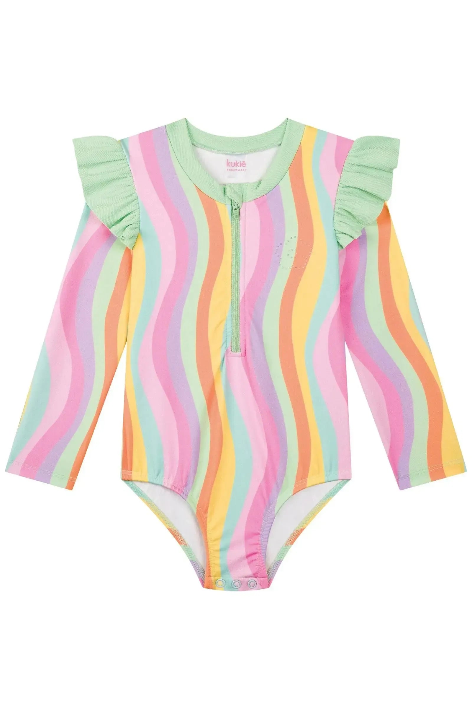 Maiô em Malha com Proteção UV50+ 88937 Kukiê Bebê Menina