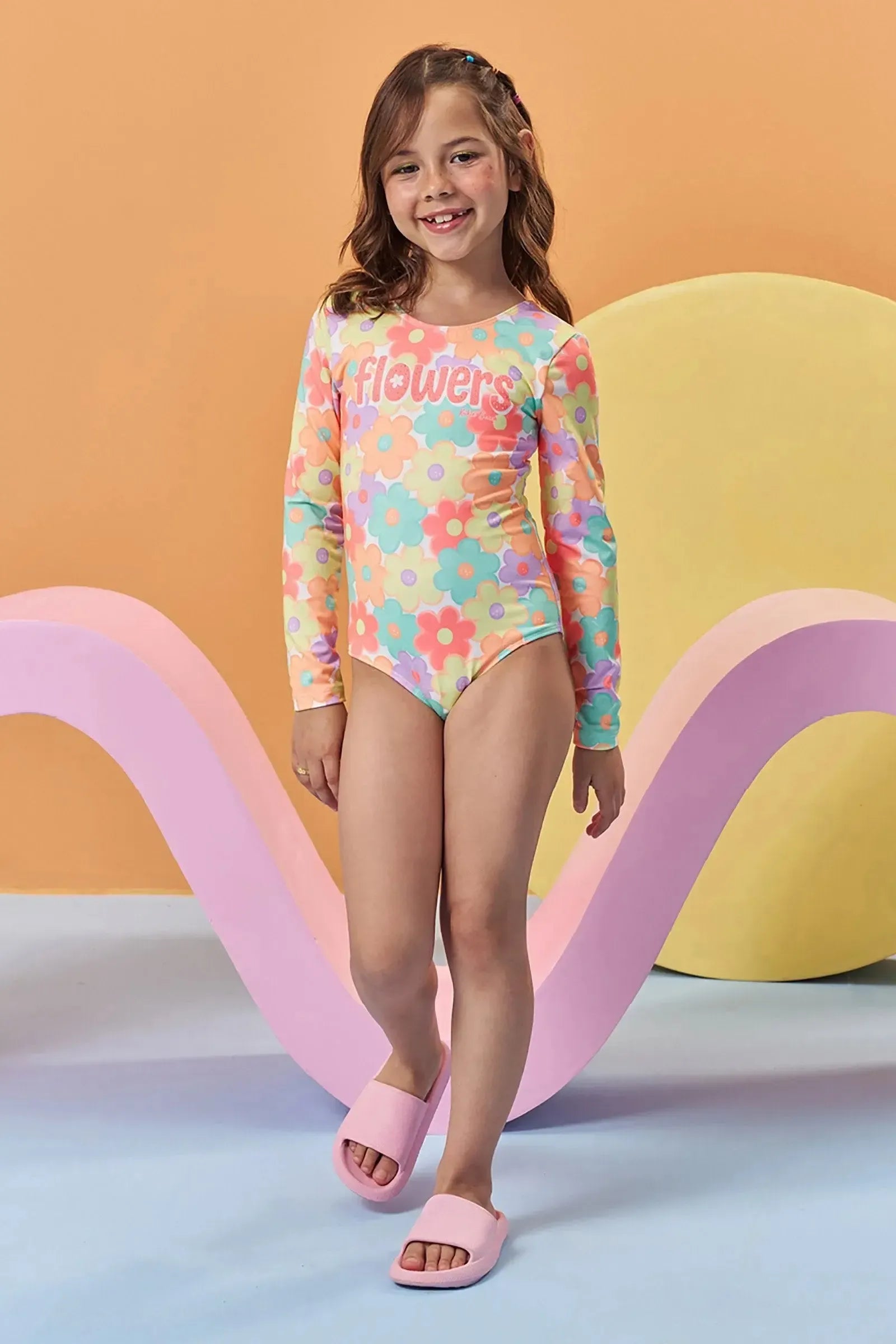 Maio em Malha com Proteção UV50+ 96097 Kukiê Infantil Menina