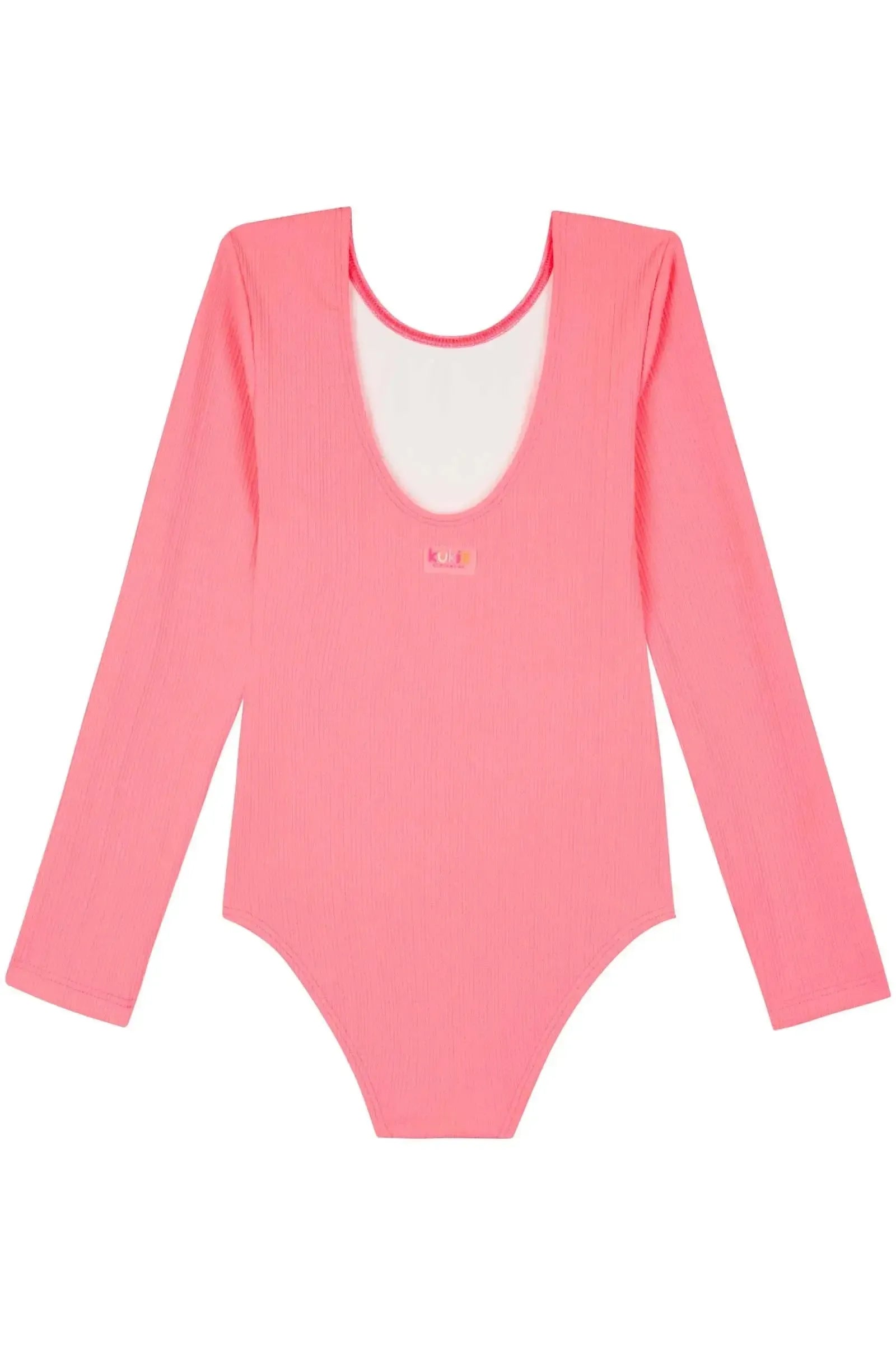 Maiô em Malha Jacquard Textura com Proteção UV 50+ 83577 Kukiê Infantil Menina