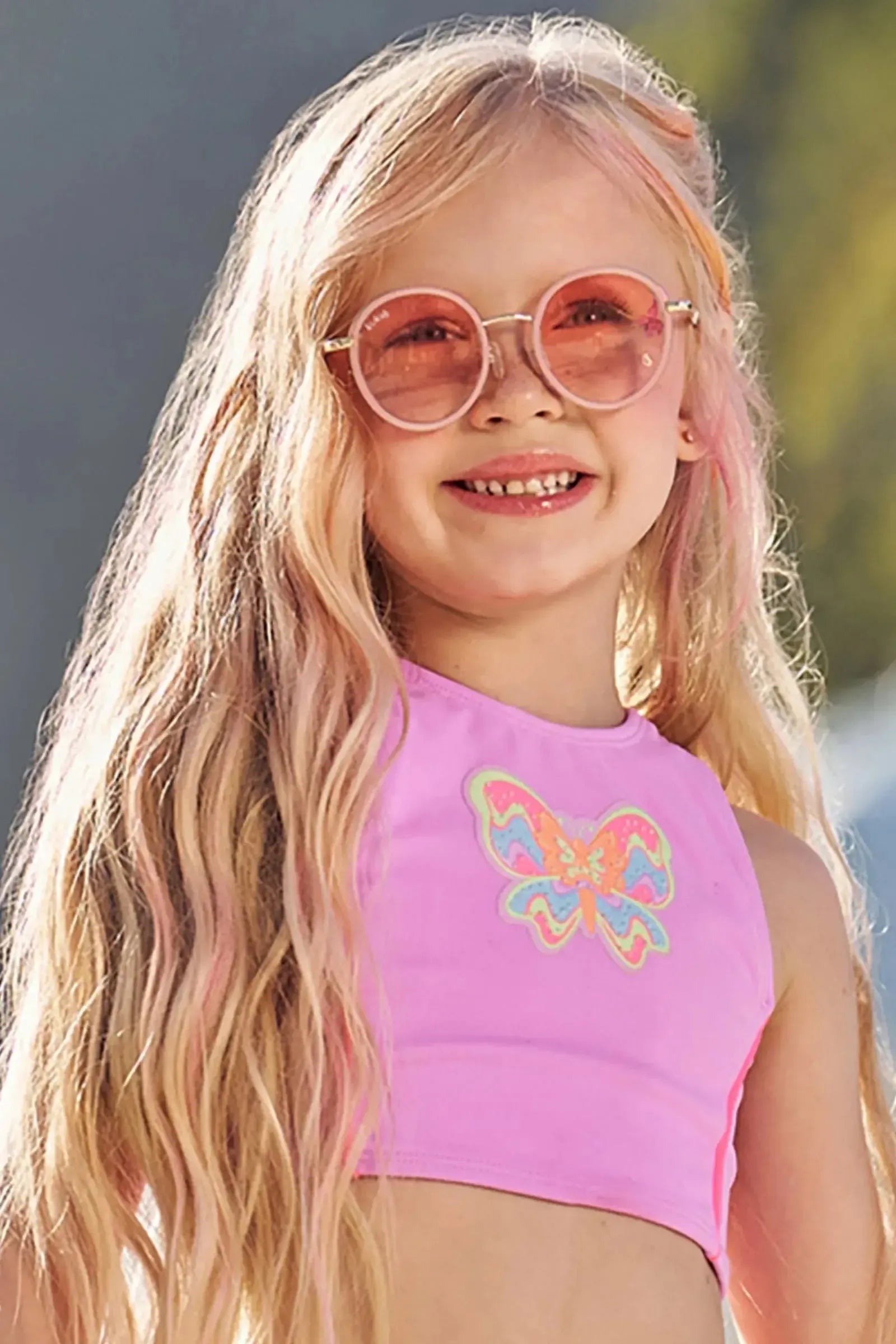 Óculos de Sol com Proteção UV. Acompanha Caixinha e Estojo Porta Óculos. 96829 Kukiê Infantil Menina
