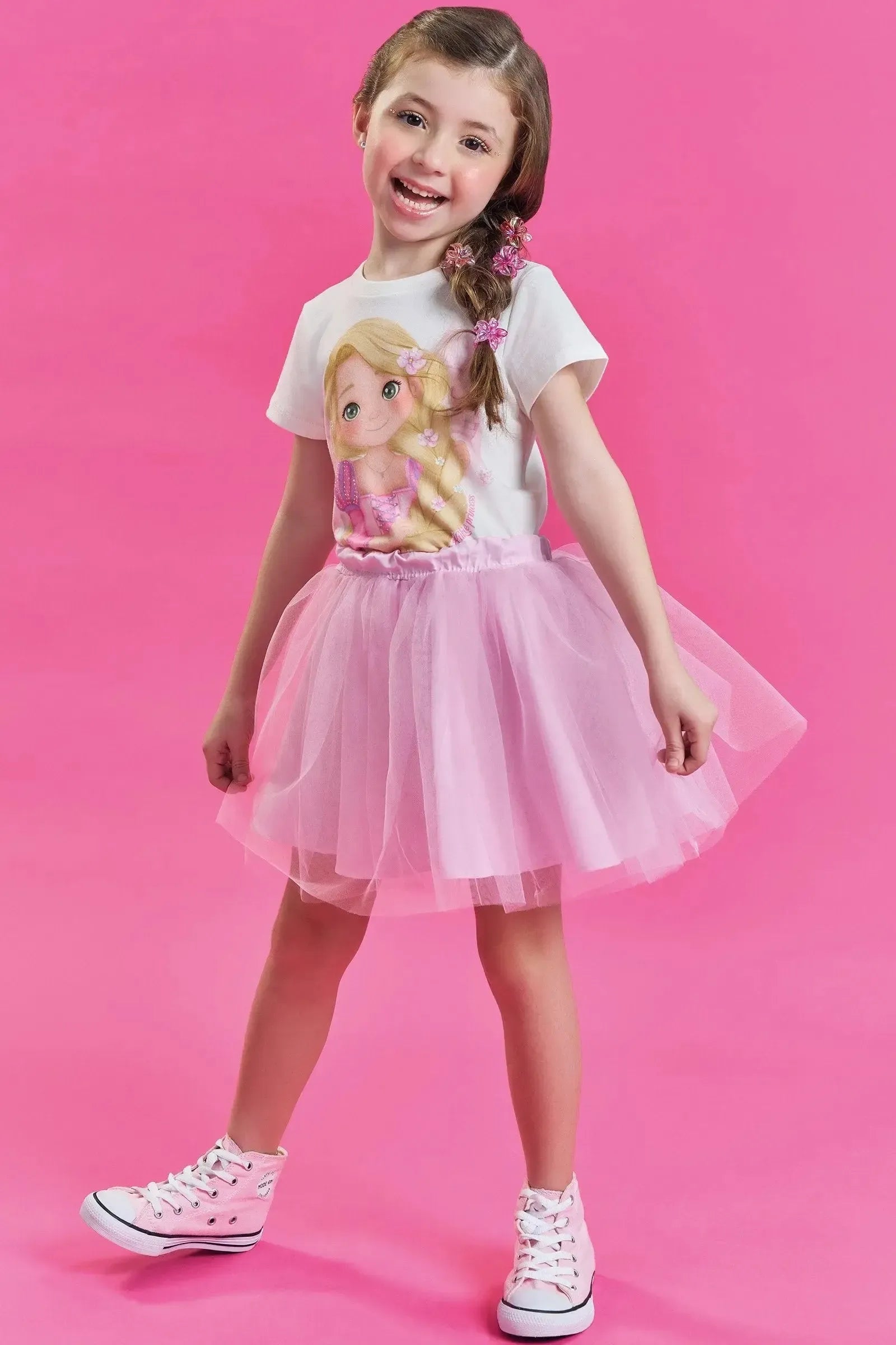 Saia em Tule 86089 Kukiê Infantil Menina