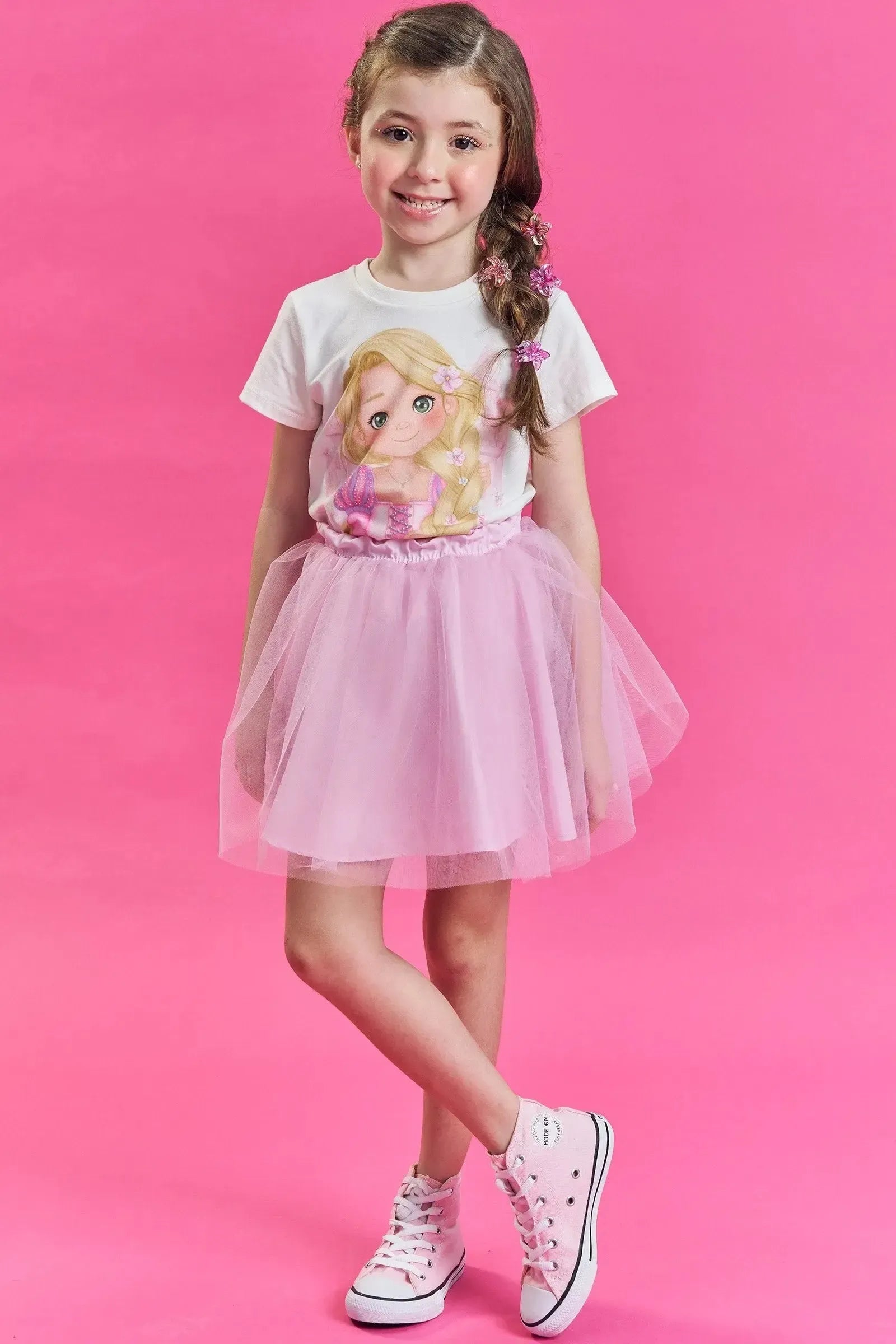Saia em Tule 86089 Kukiê Infantil Menina