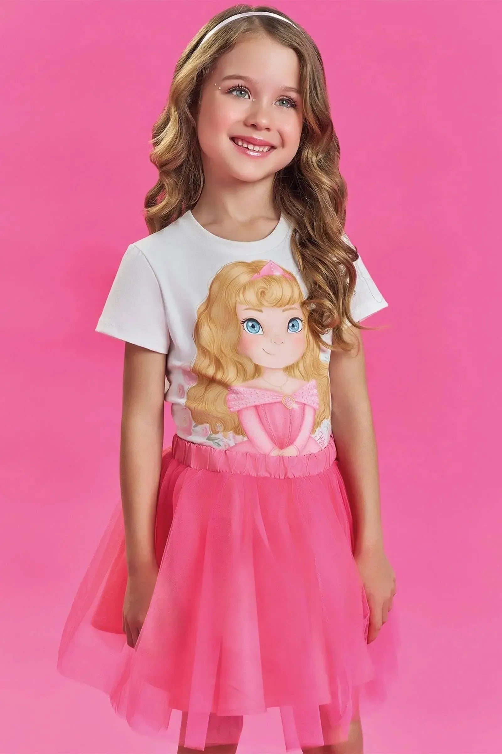 Saia em Tule 86128 Kukiê Infantil Menina