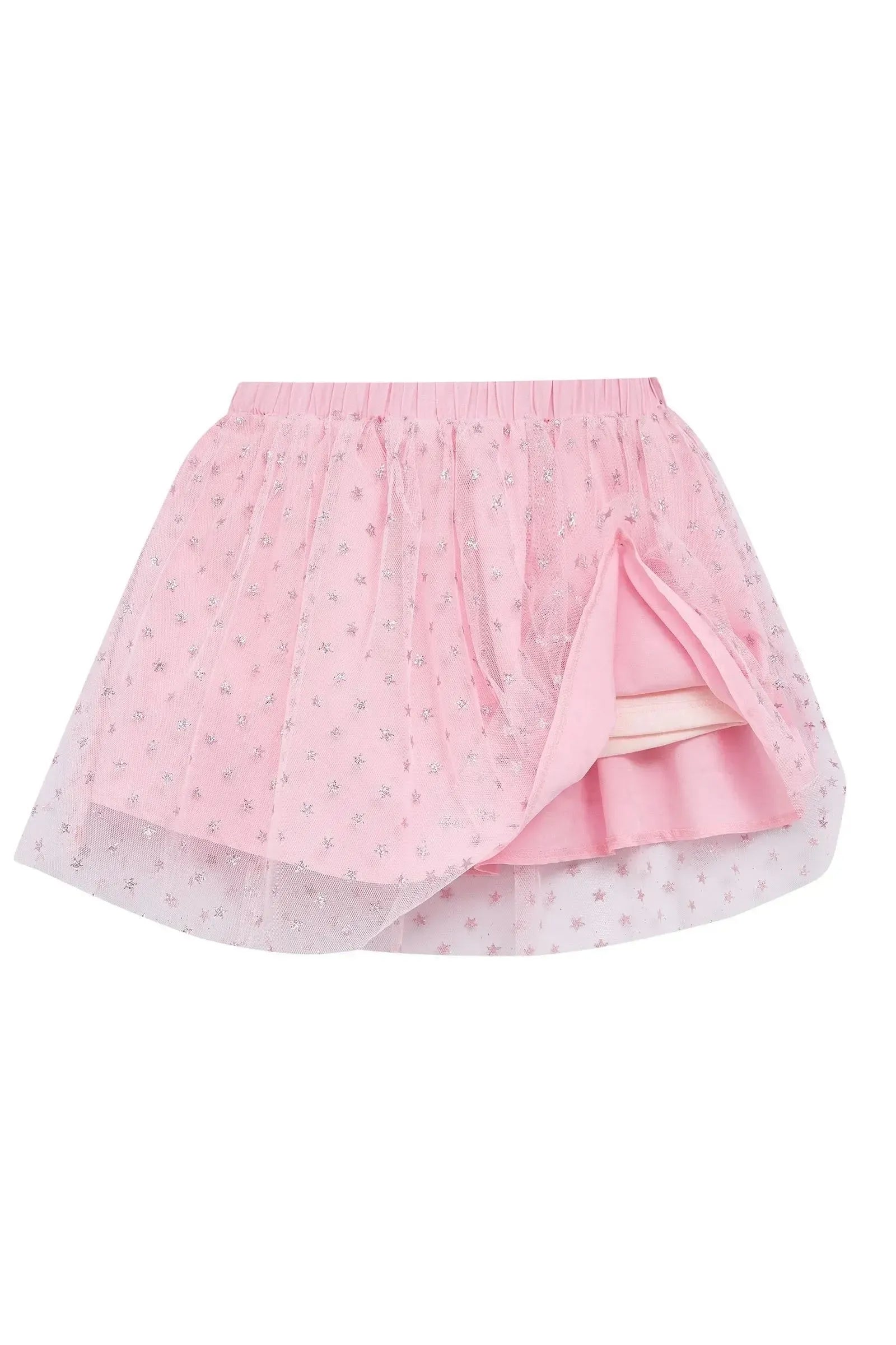 Saia em Tule Glitter Estrelas 97262 Kukiê Infantil Menina