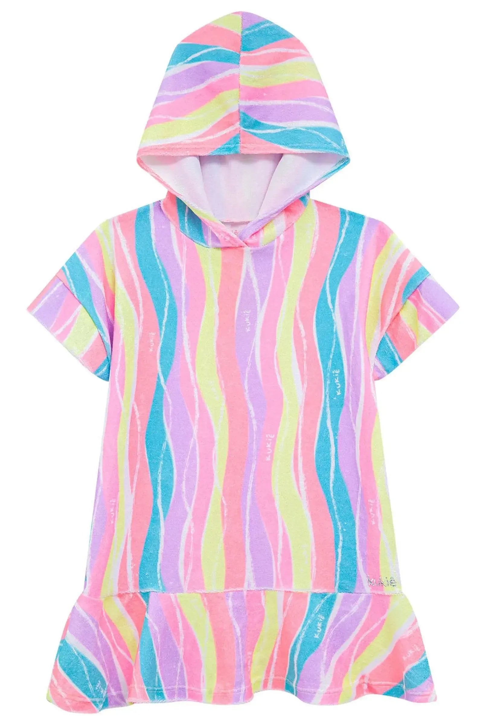 Saída de Praia em Plush Atoalhado 96253 Kukiê Infantil Menina