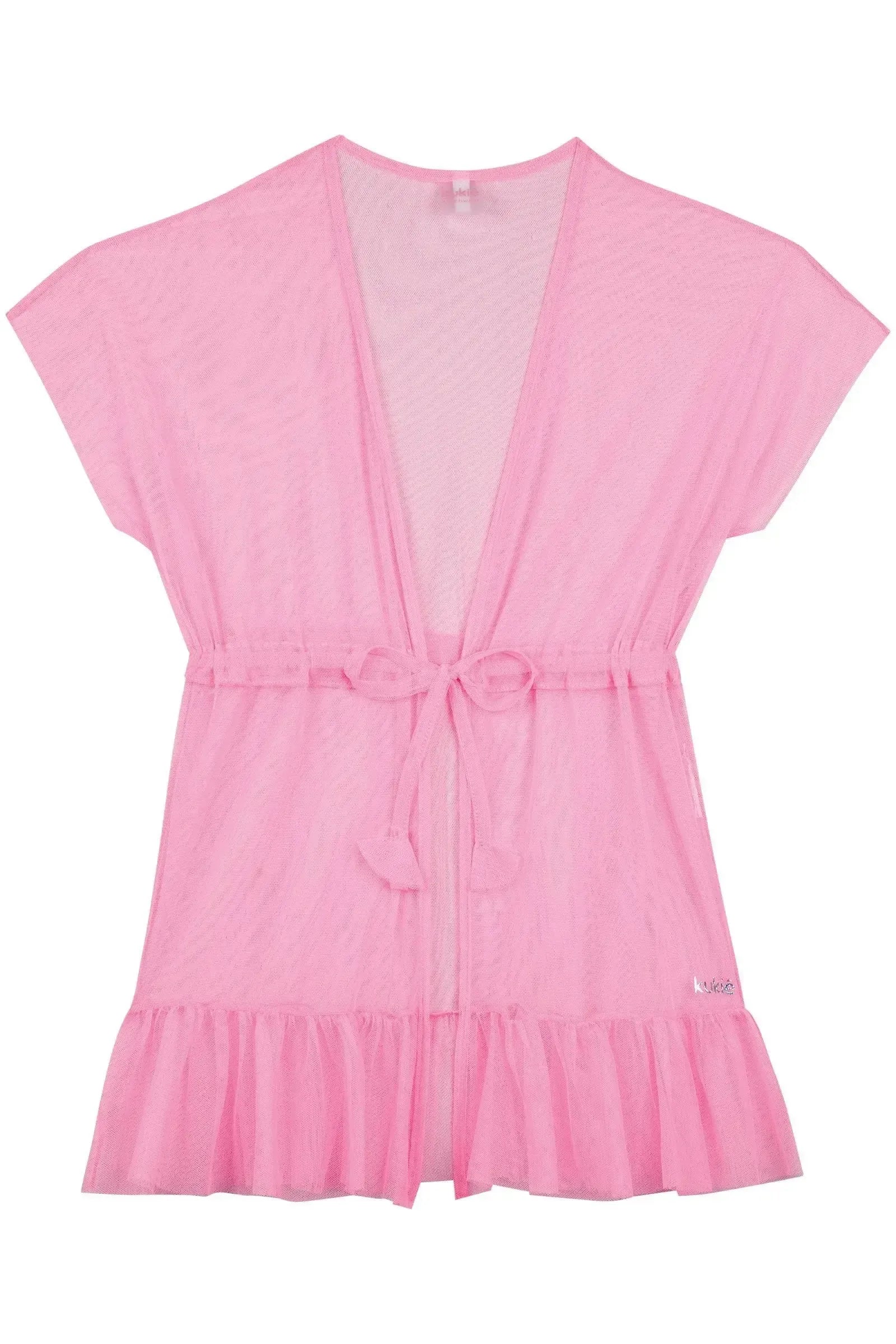 Saída de Praia em Tule com Elastano 88008 Kukiê Infantil Menina