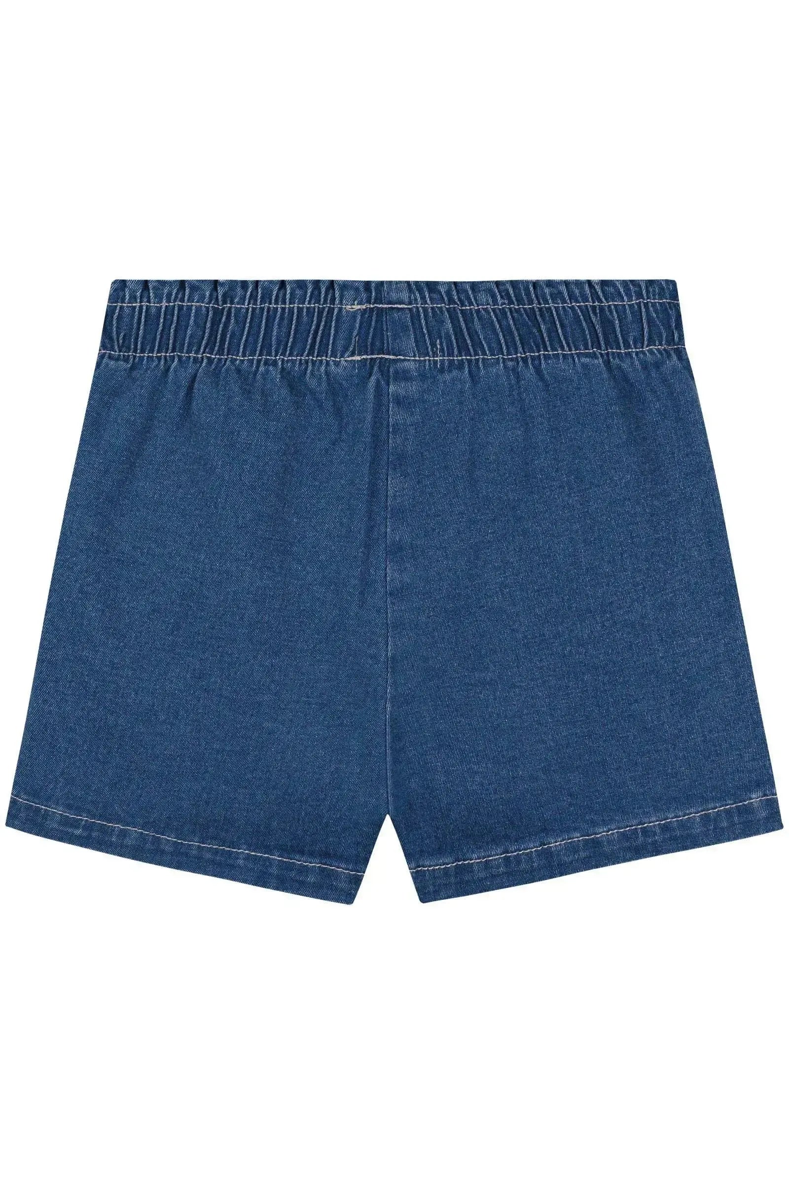 Shorts em Jeans com Elastano 86883 Kukiê Infantil Menina