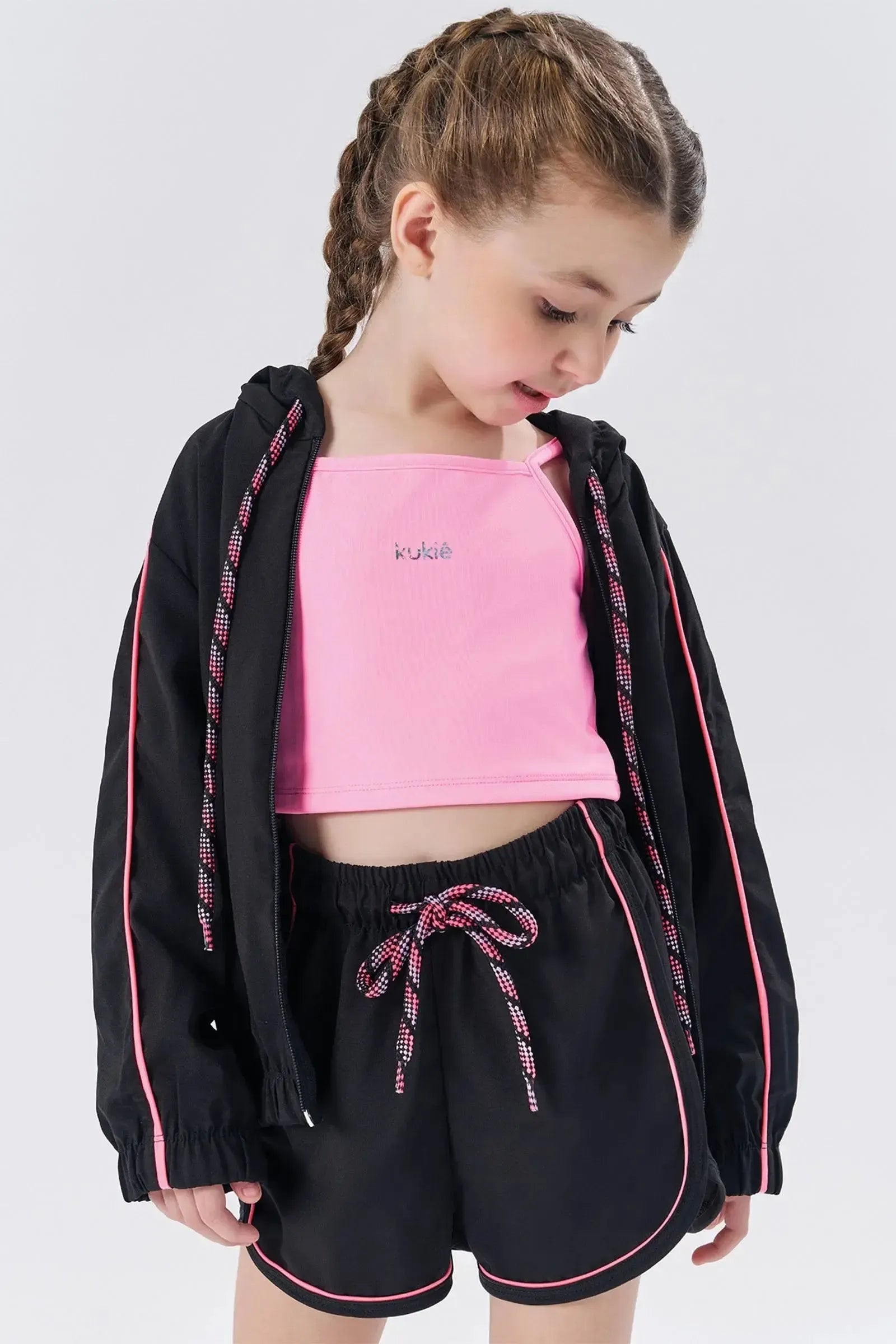 Shorts em Nylon com Elastano 83791 Kukiê Infantil Menina