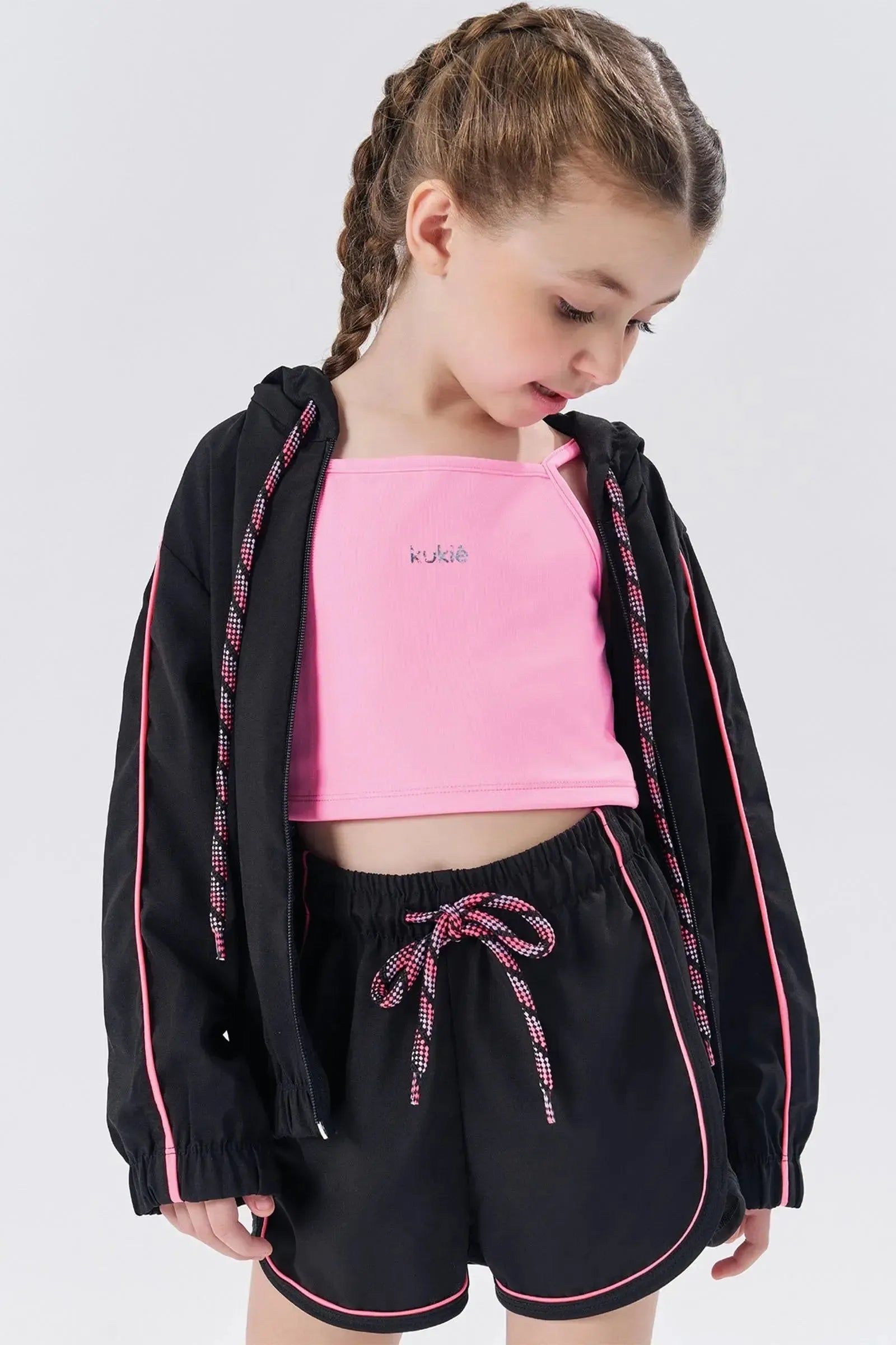 Shorts em Nylon com Elastano 83791 Kukiê Infantil Menina