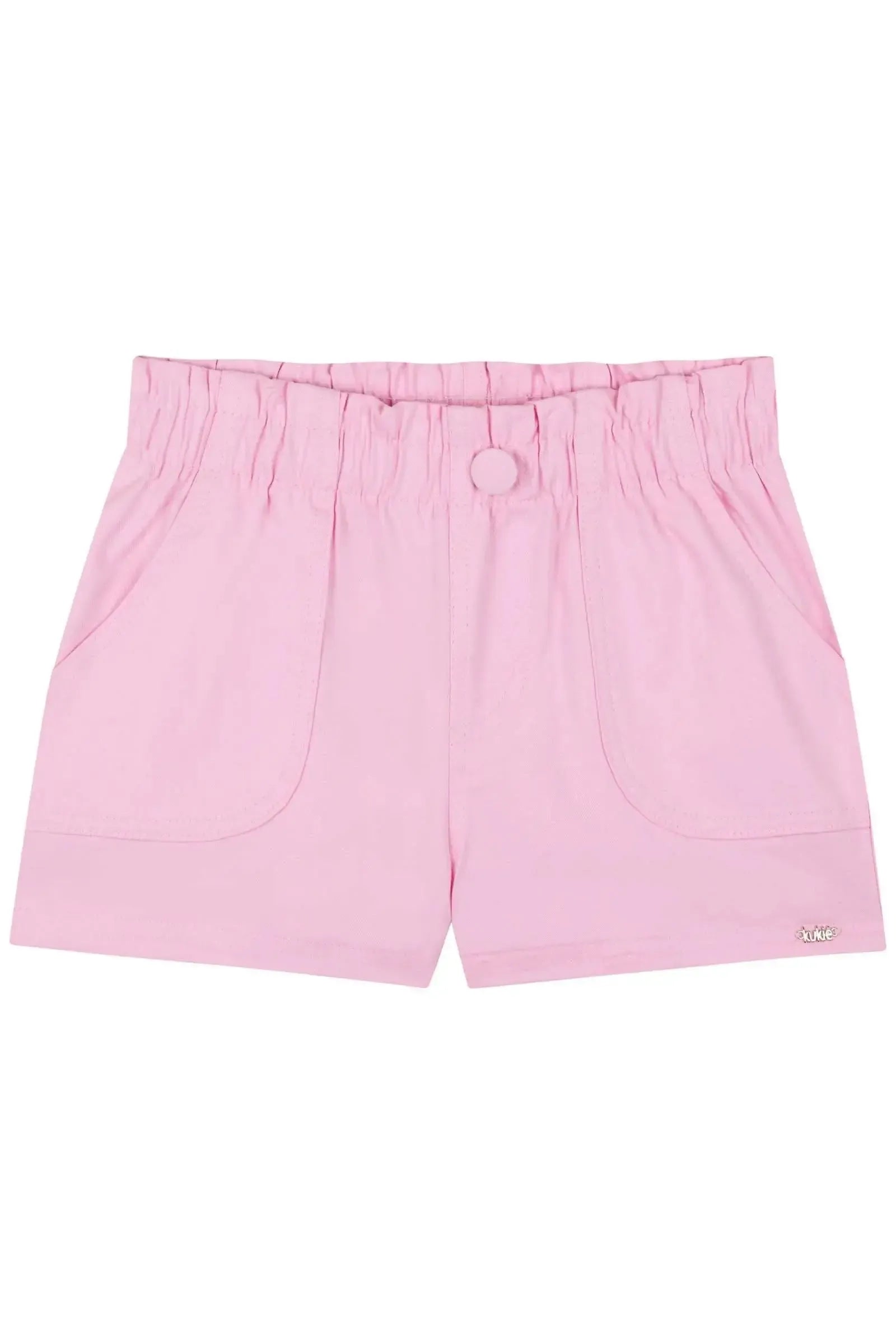 Shorts em Sarja com Elastano 84073 Kukiê Infantil Menina