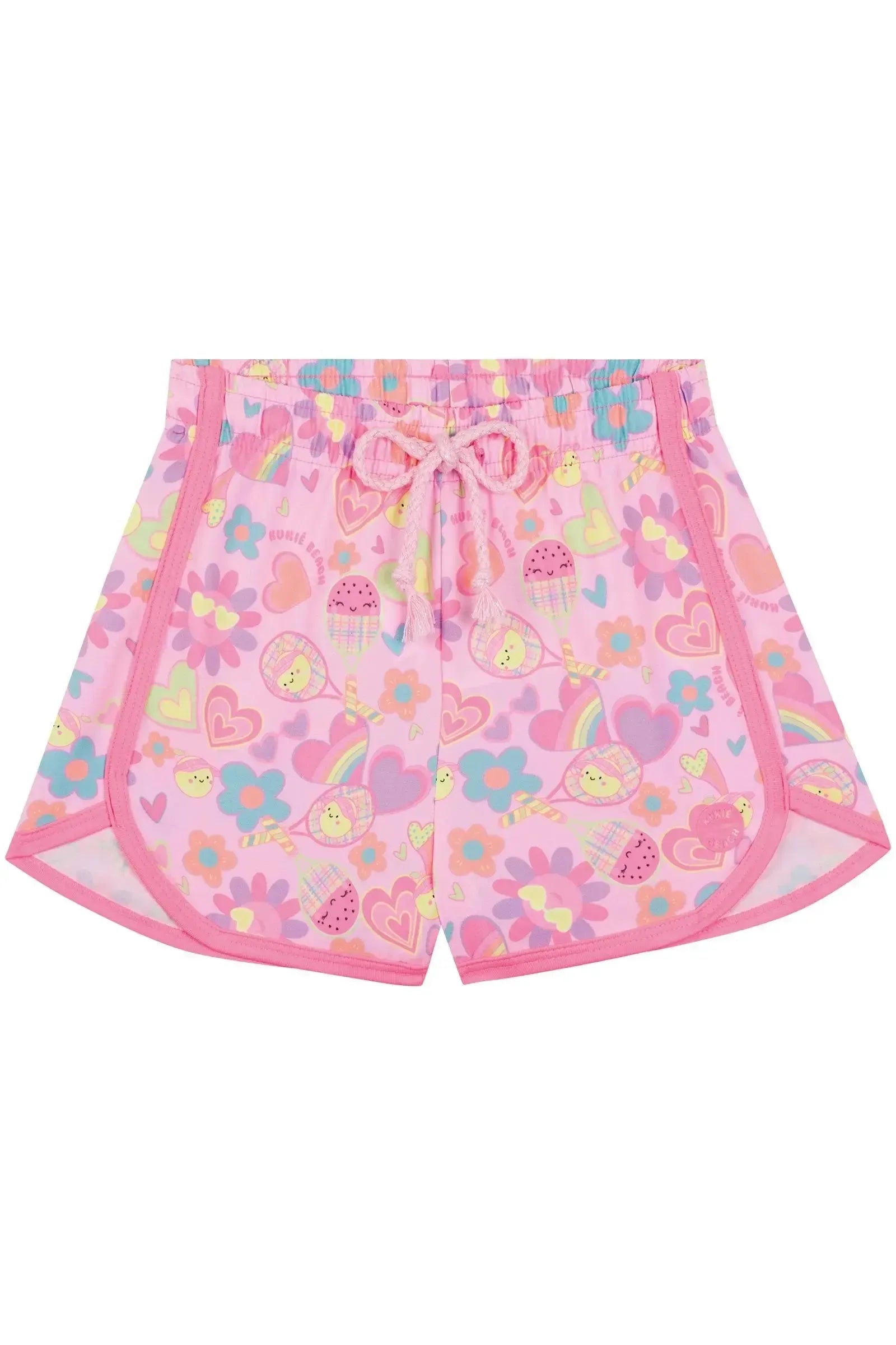 Shorts Saída de Praia em Nylon com Elastano 87999 Kukiê Infantil Menina
