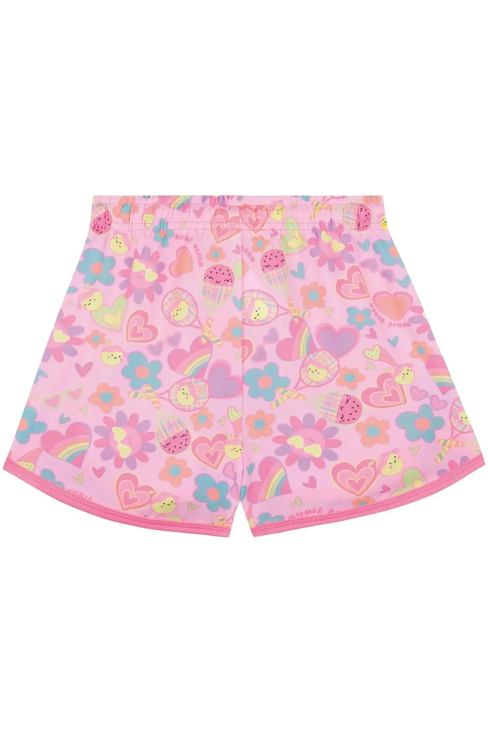 Shorts Saída de Praia em Nylon com Elastano 87999 Kukiê Infantil Menina