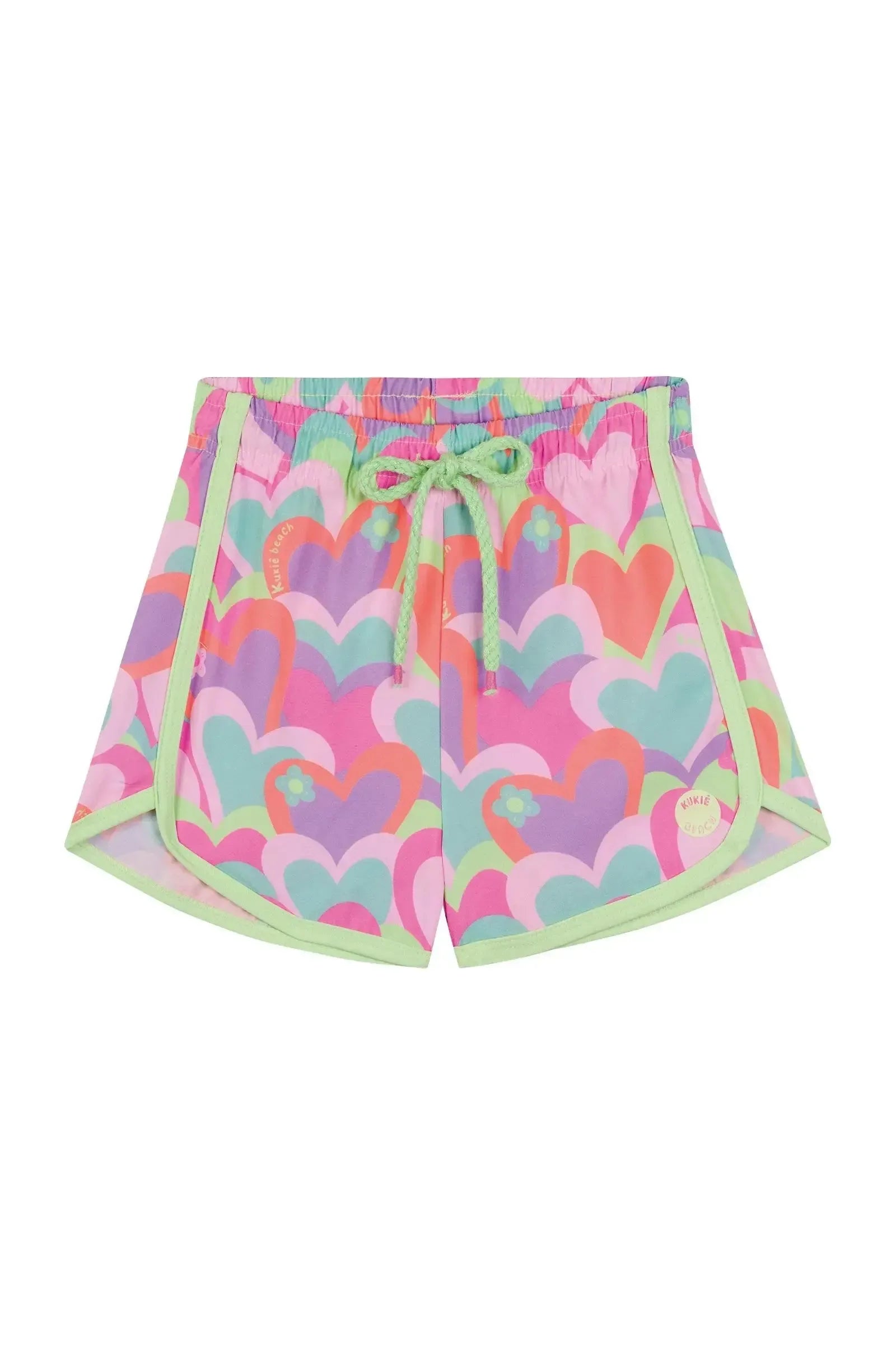Shorts Saída de Praia em Nylon com Elastano 88927 Kukiê Infantil Menina