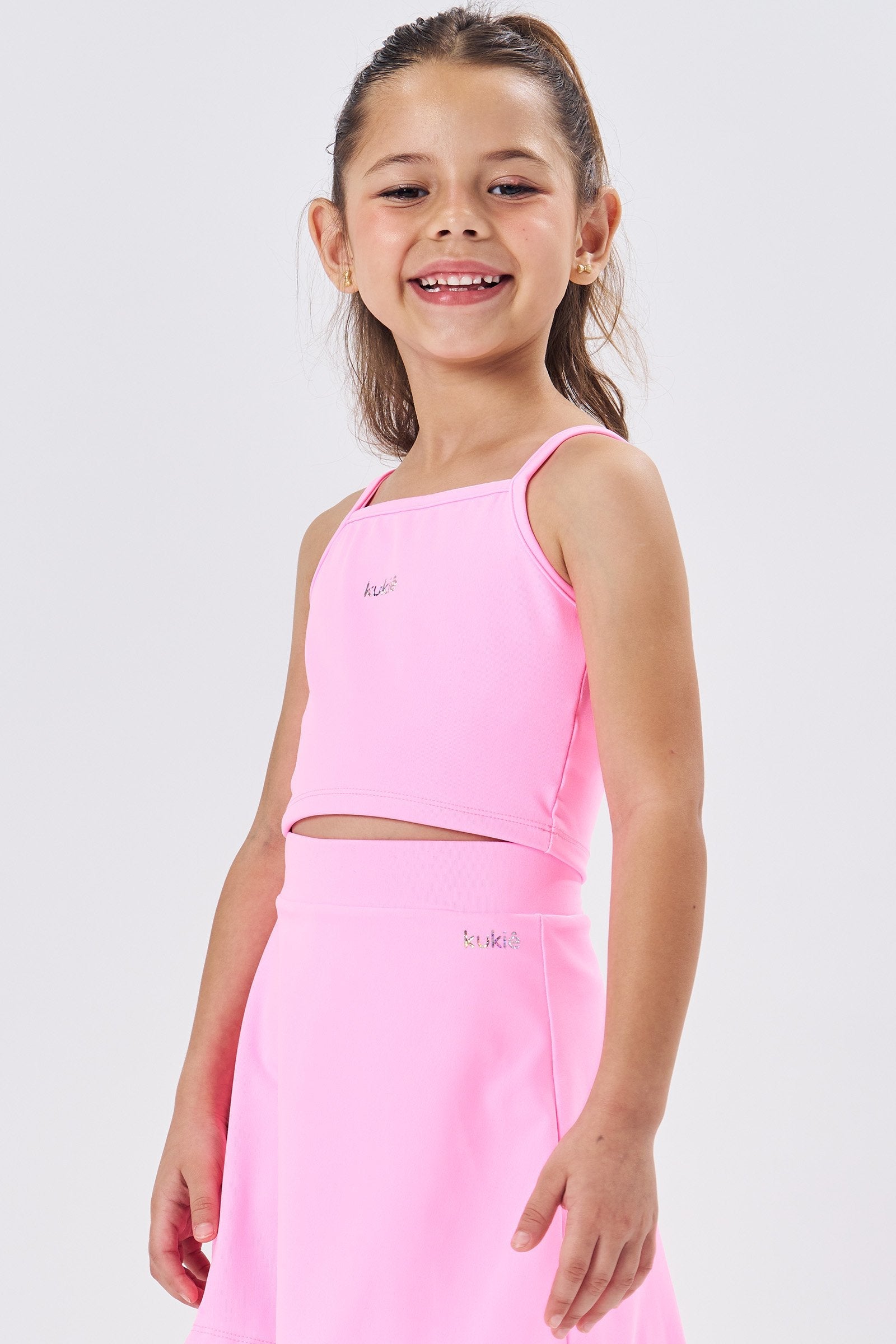 Top Cropped em Poliamida 86751 Kukiê Infantil Menina