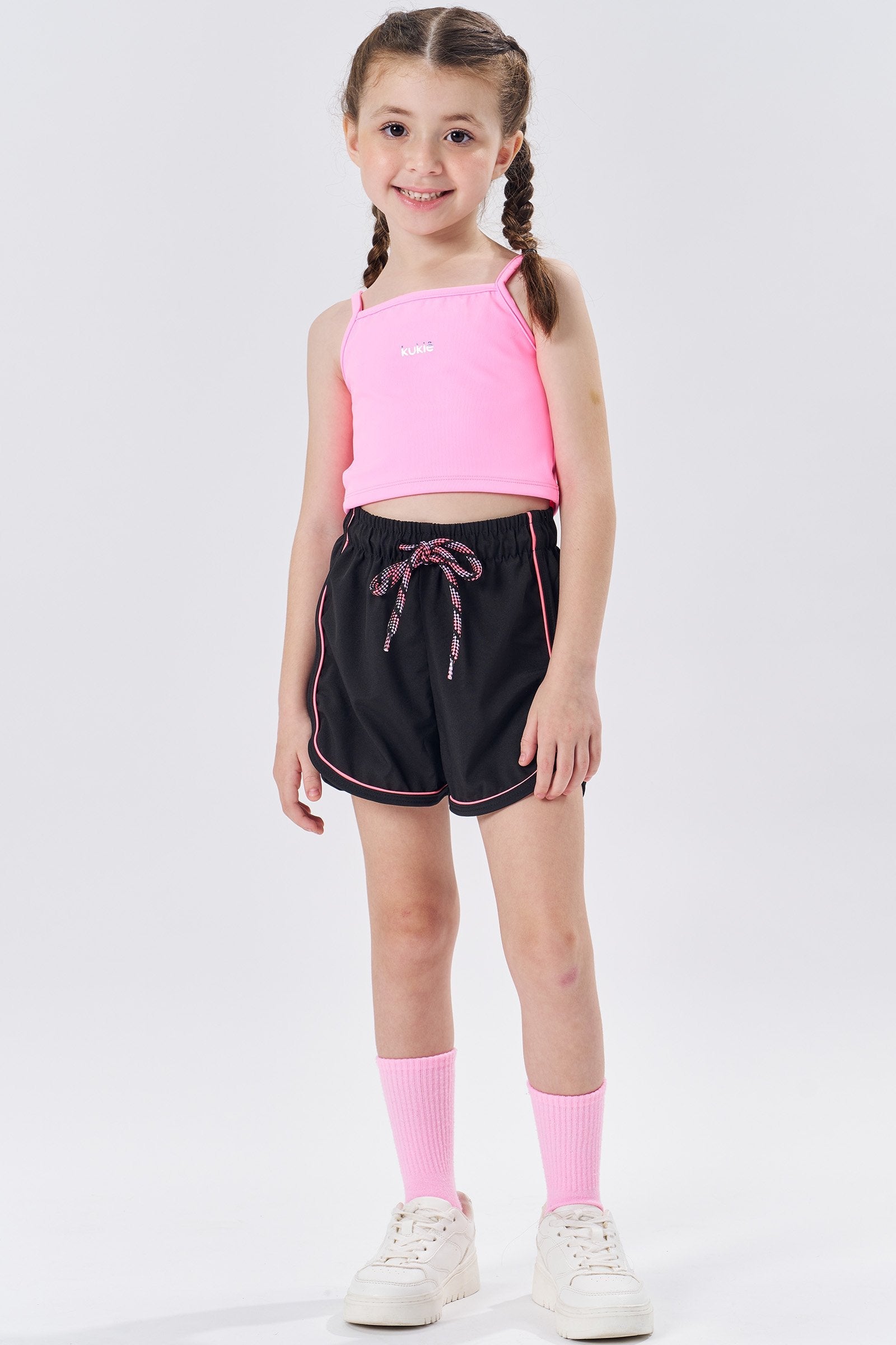 Top Cropped em Poliamida 86751 Kukiê Infantil Menina