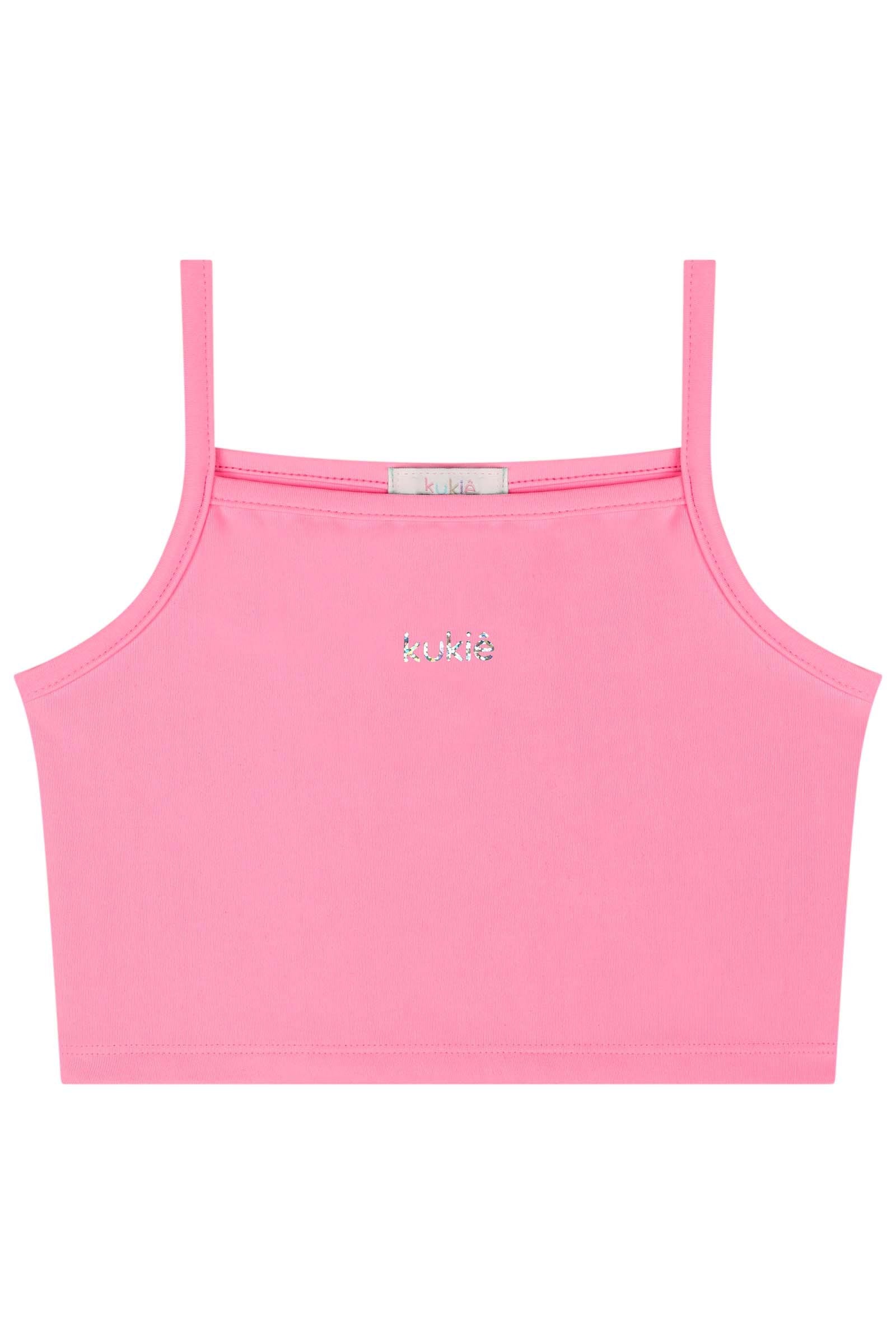 Top Cropped em Poliamida 86751 Kukiê Infantil Menina