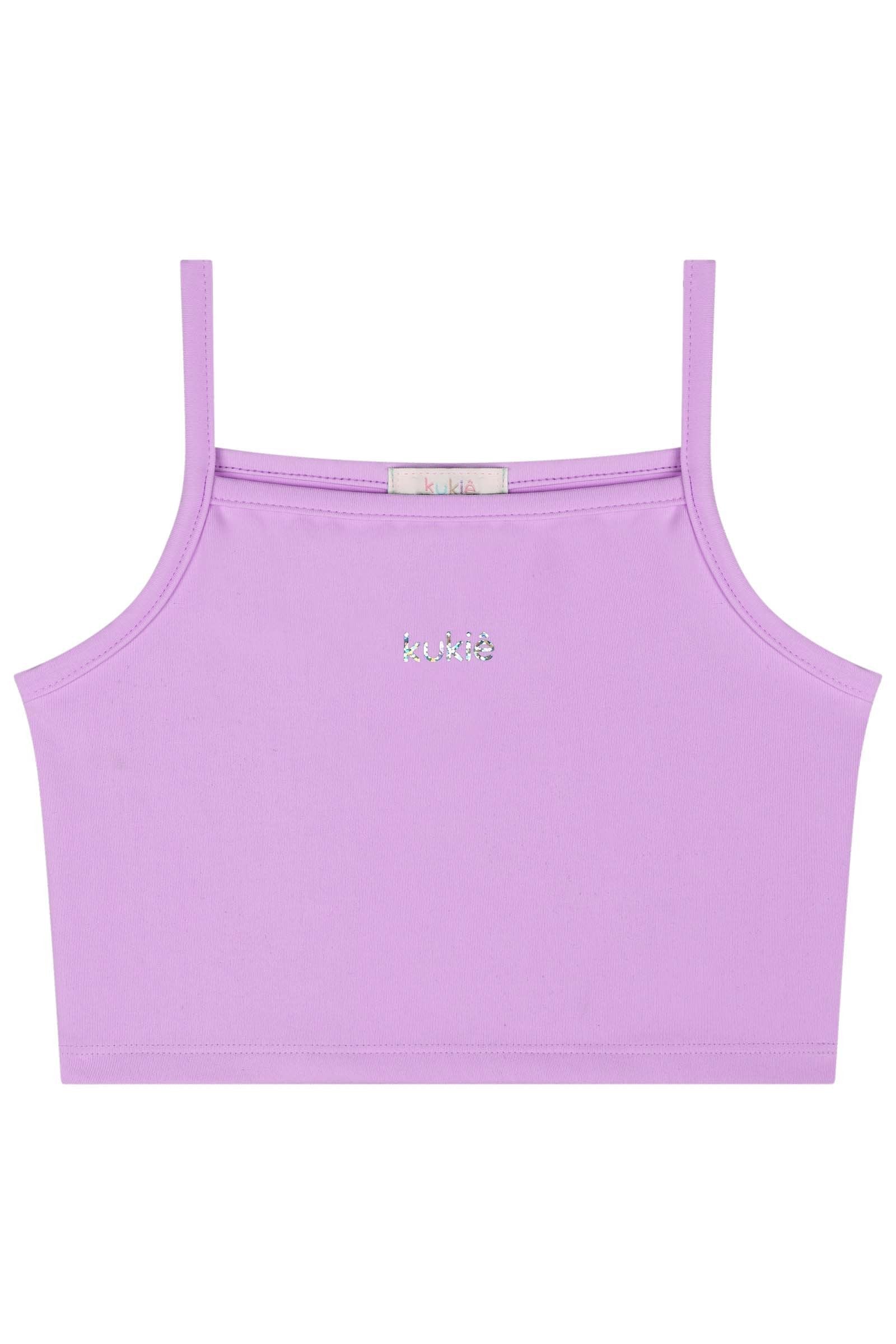 Top Cropped em Poliamida 86751 Kukiê Infantil Menina