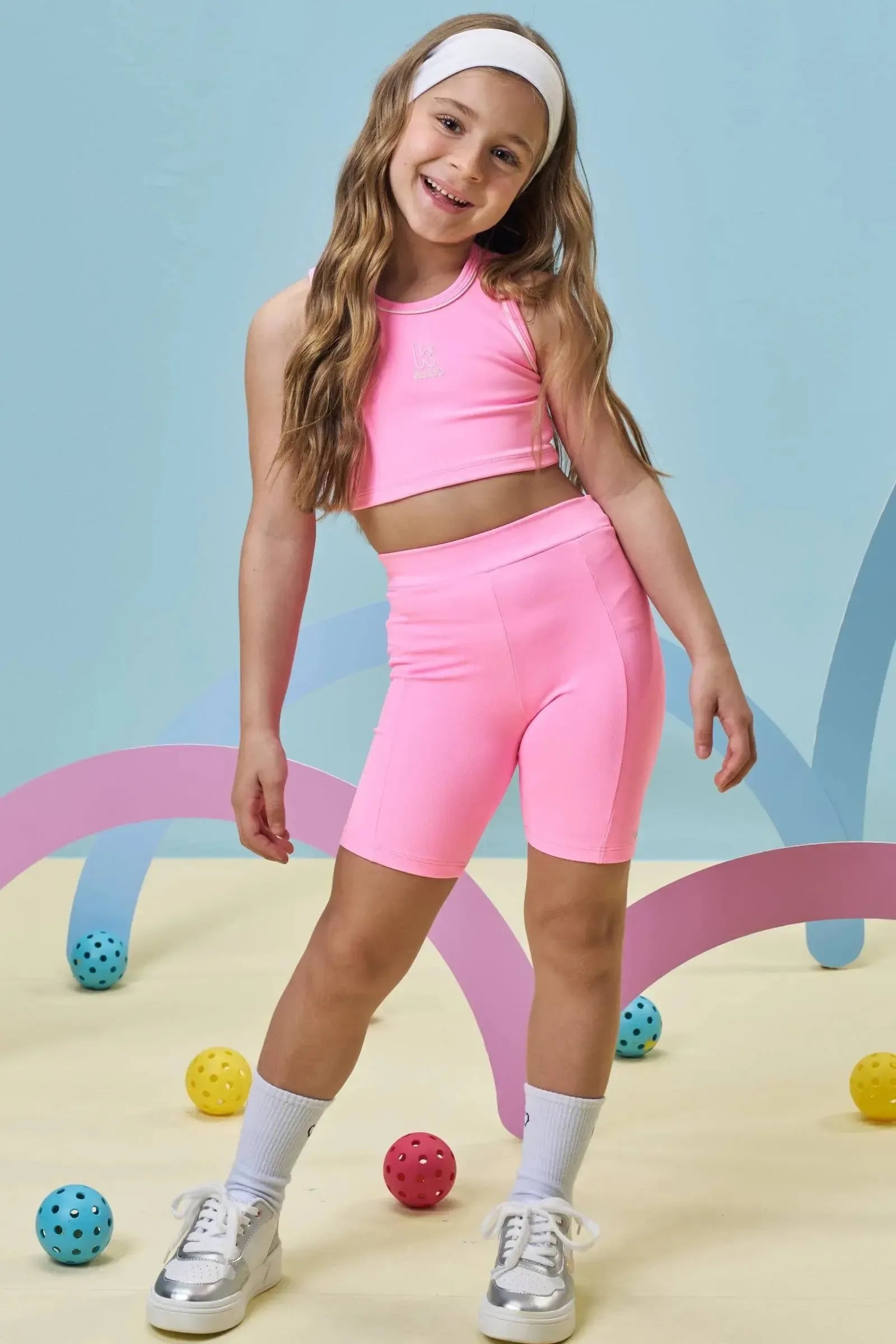 Top Cropped em Poliamida 96992 Kukiê Infantil Menina