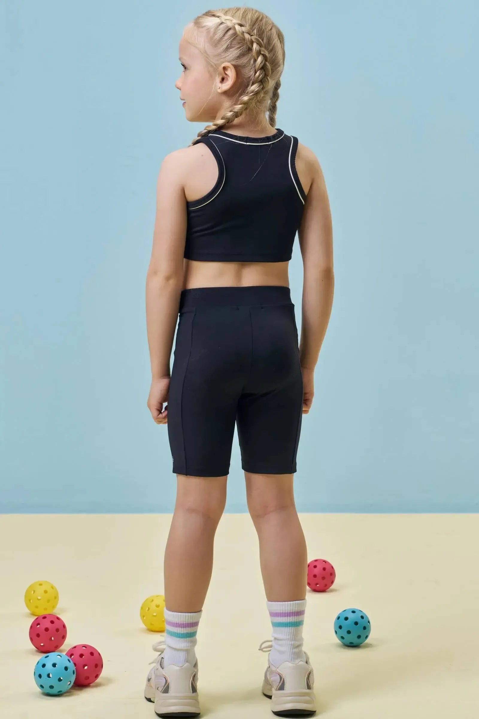 Top Cropped em Poliamida 96992 Kukiê Infantil Menina