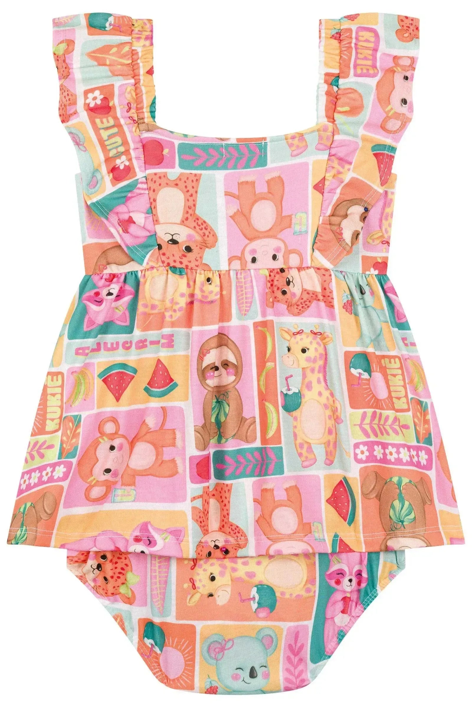 Vestbody em Malha Fresh 86680 Kukiê Bebê Menina