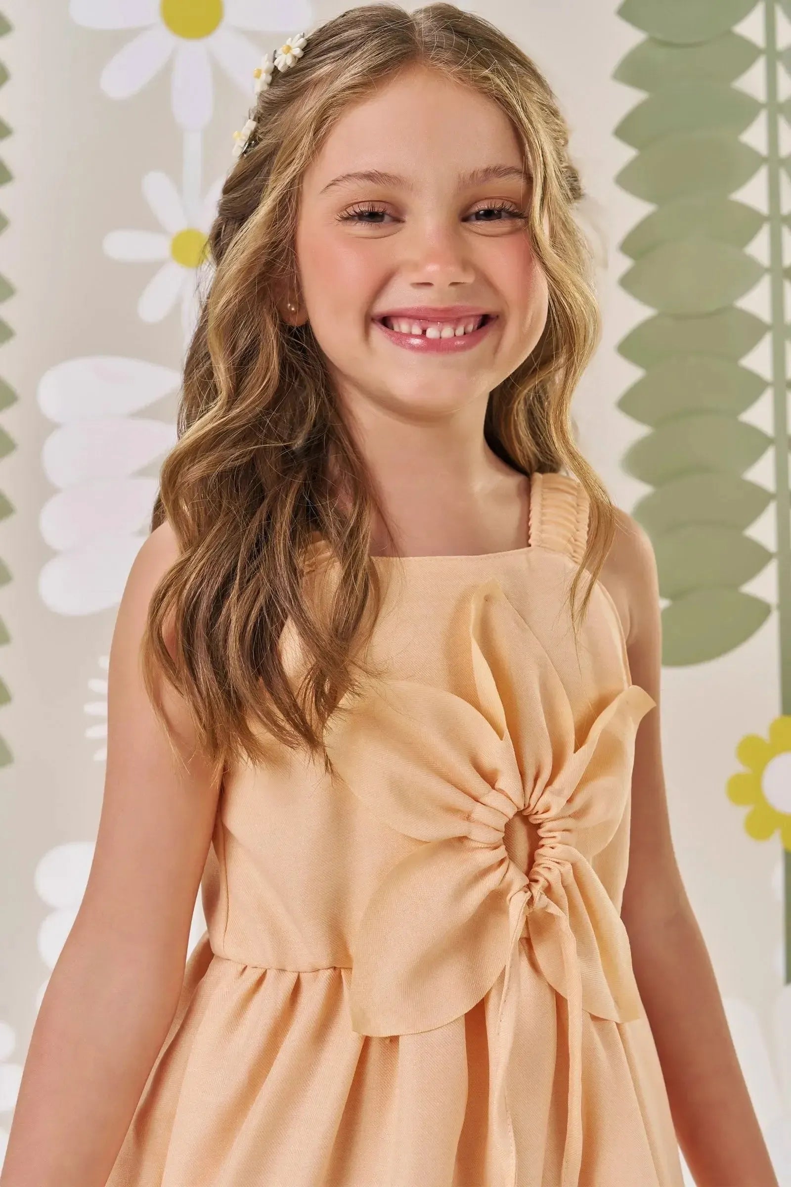 Vestido em Air Flow 86477 Kukiê Infantil Menina