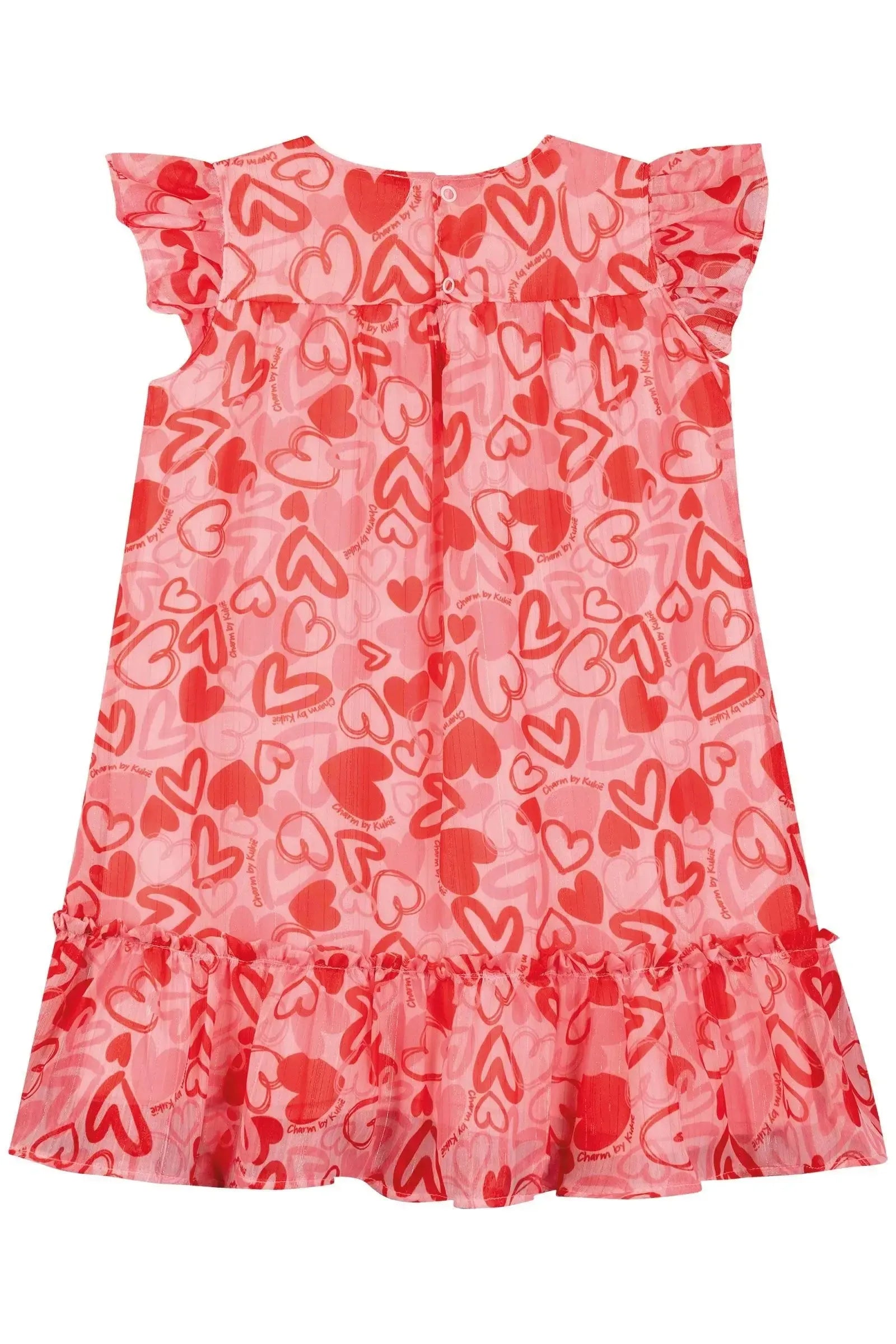 Vestido em Chiffon com Brilho 86998 Kukiê Infantil Menina