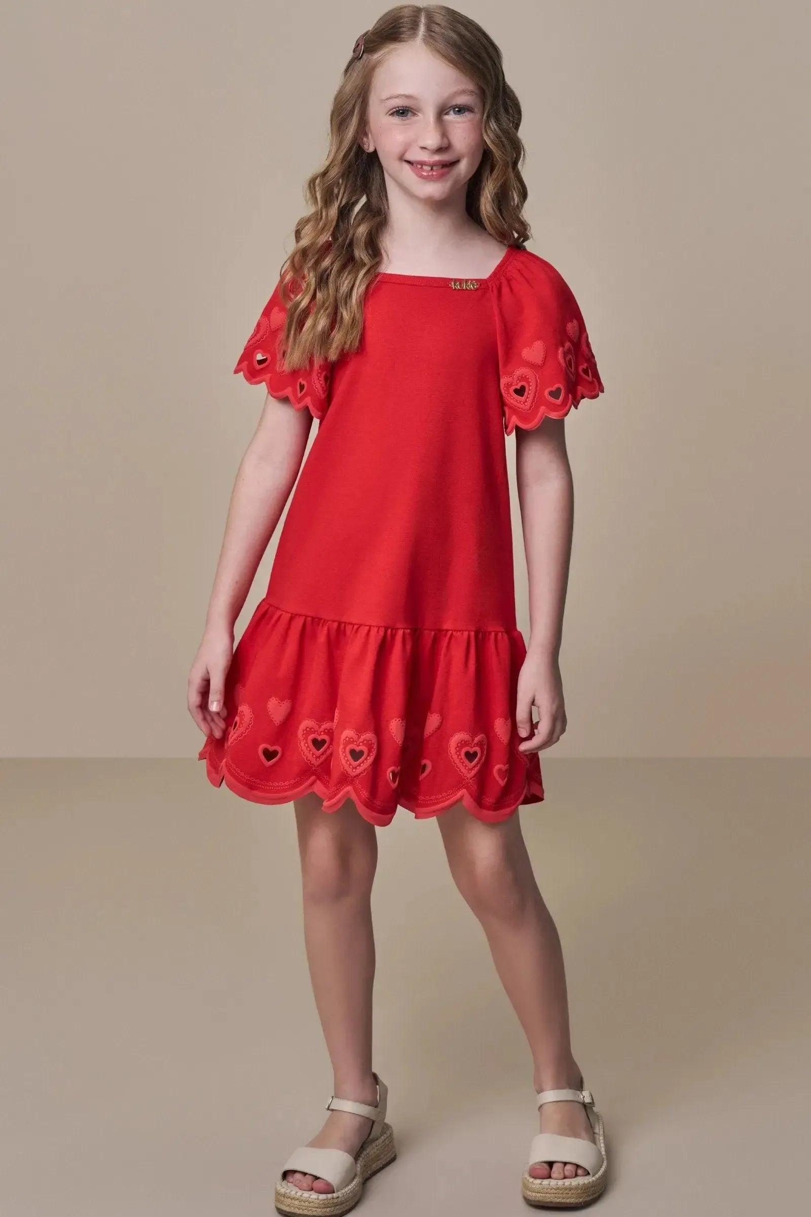 Vestido em Cotton 15797 Kukiê Infantil Menina