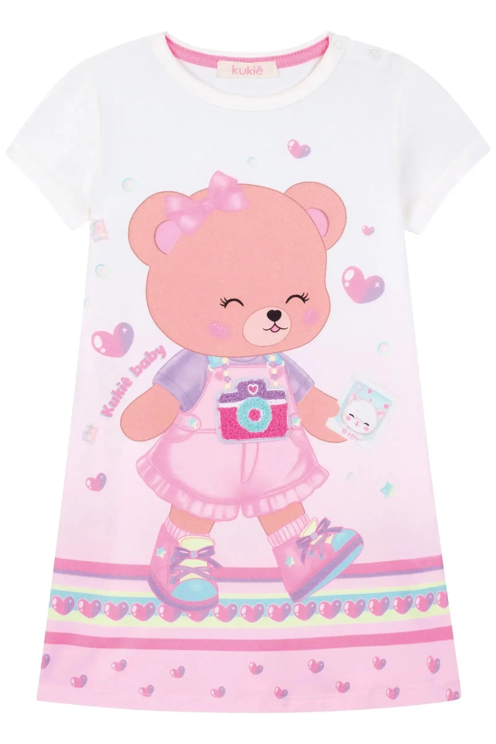 Vestido em Cotton 87262 Kukiê Bebê Menina