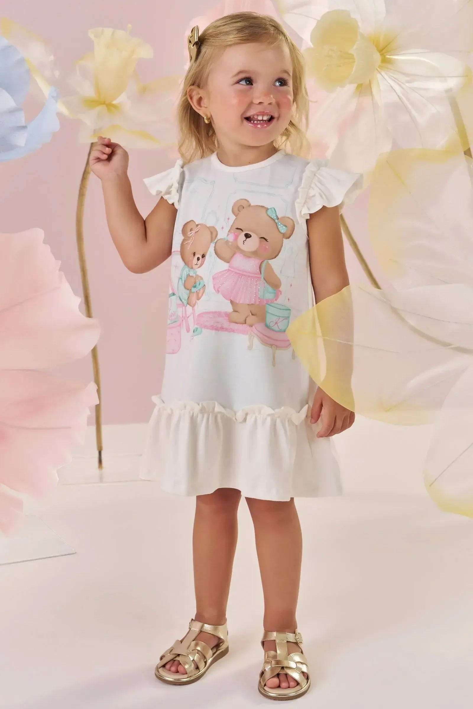 Vestido em Cotton 87319 Kukiê Bebê Menina