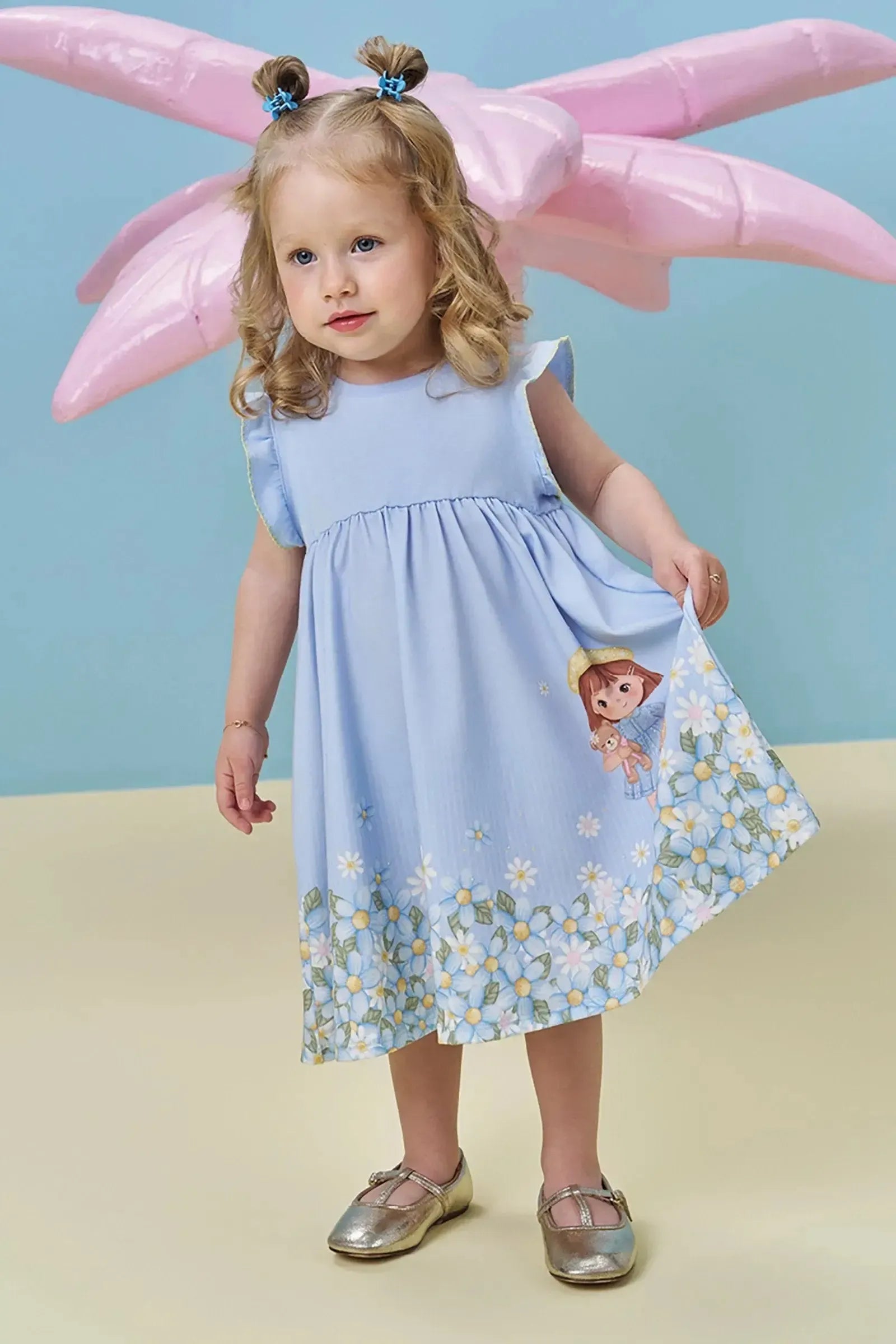 Vestido em Cotton 94716 Kukiê Bebê Menina