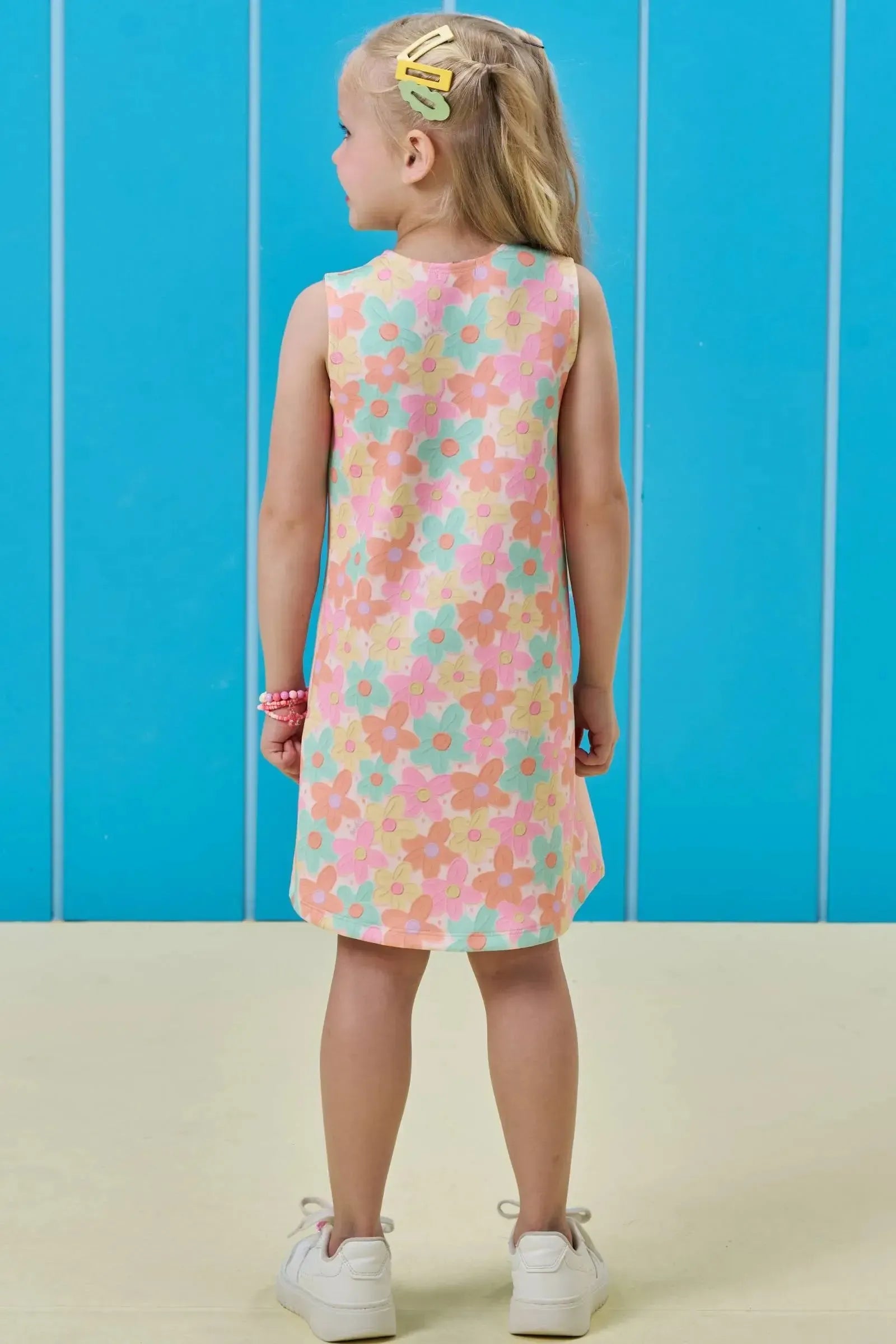 Vestido em Fly Tech 95576 Kukiê Infantil Menina