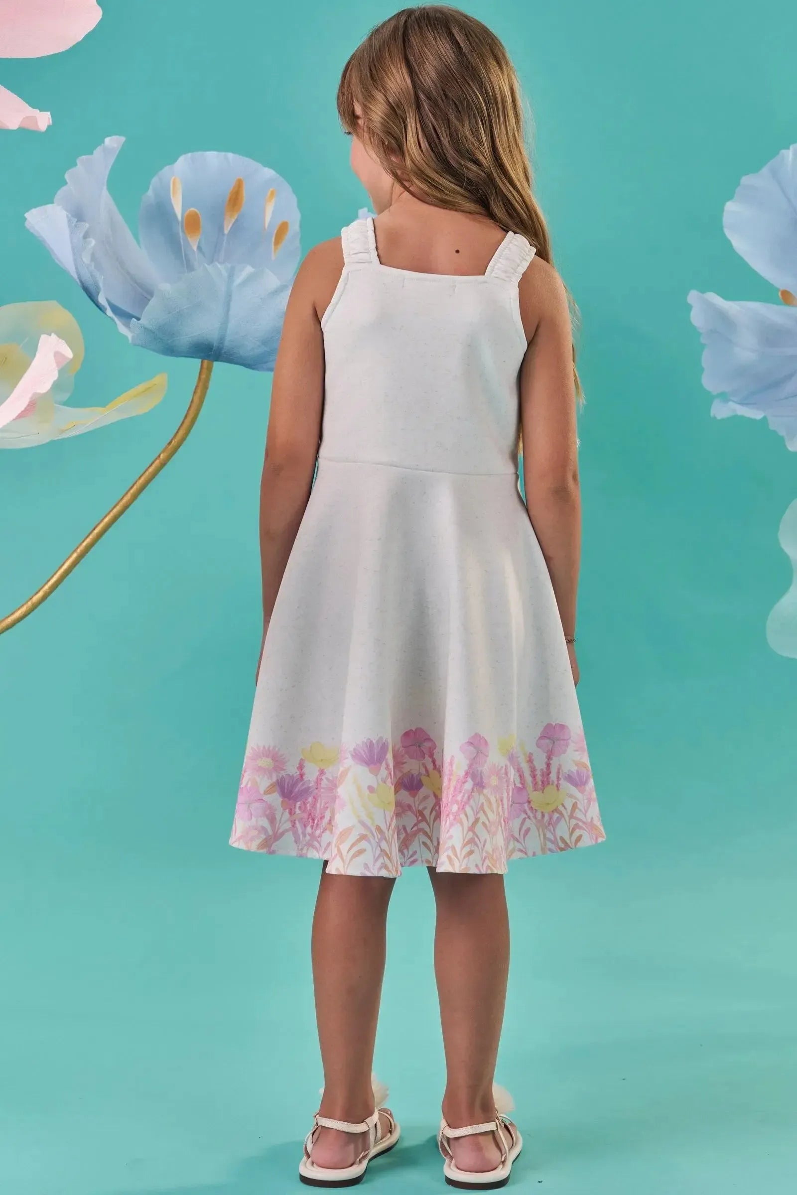 Vestido em Fly Tech 87353 Kukiê Infantil Menina