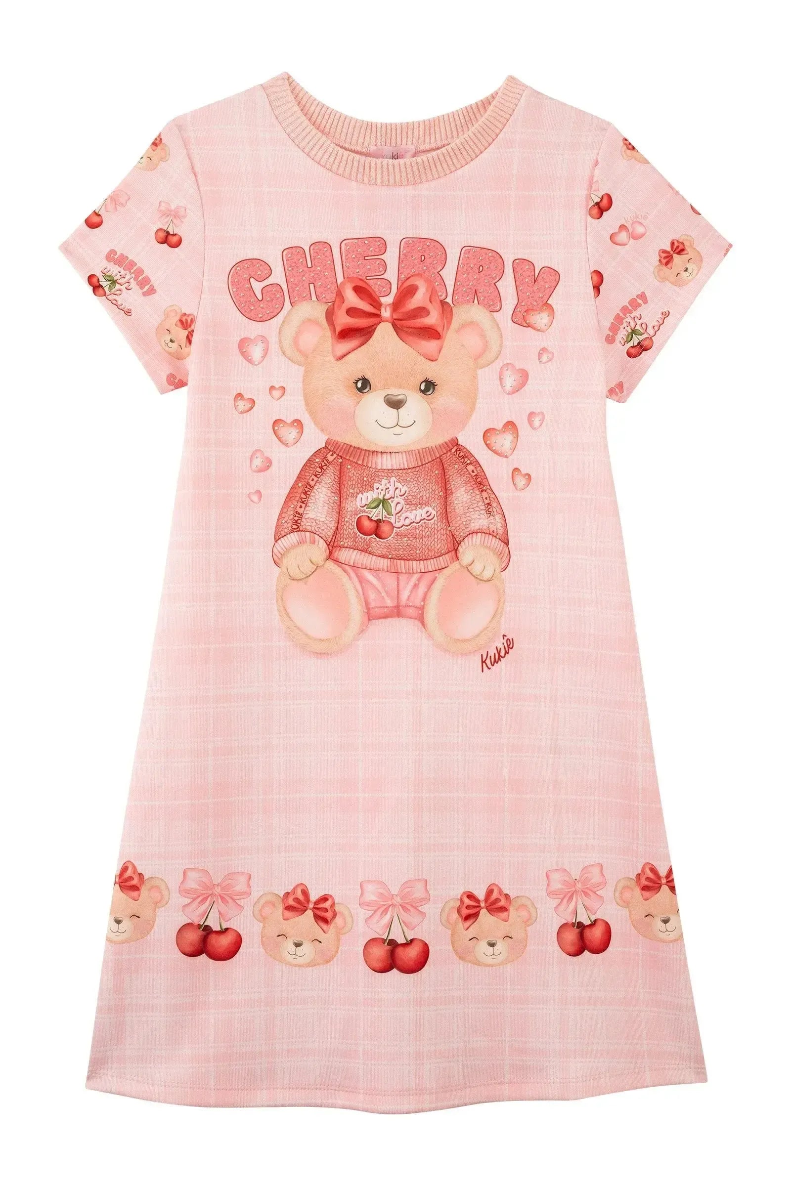 Vestido em Fly Tech 93755 Kukiê Infantil Menina