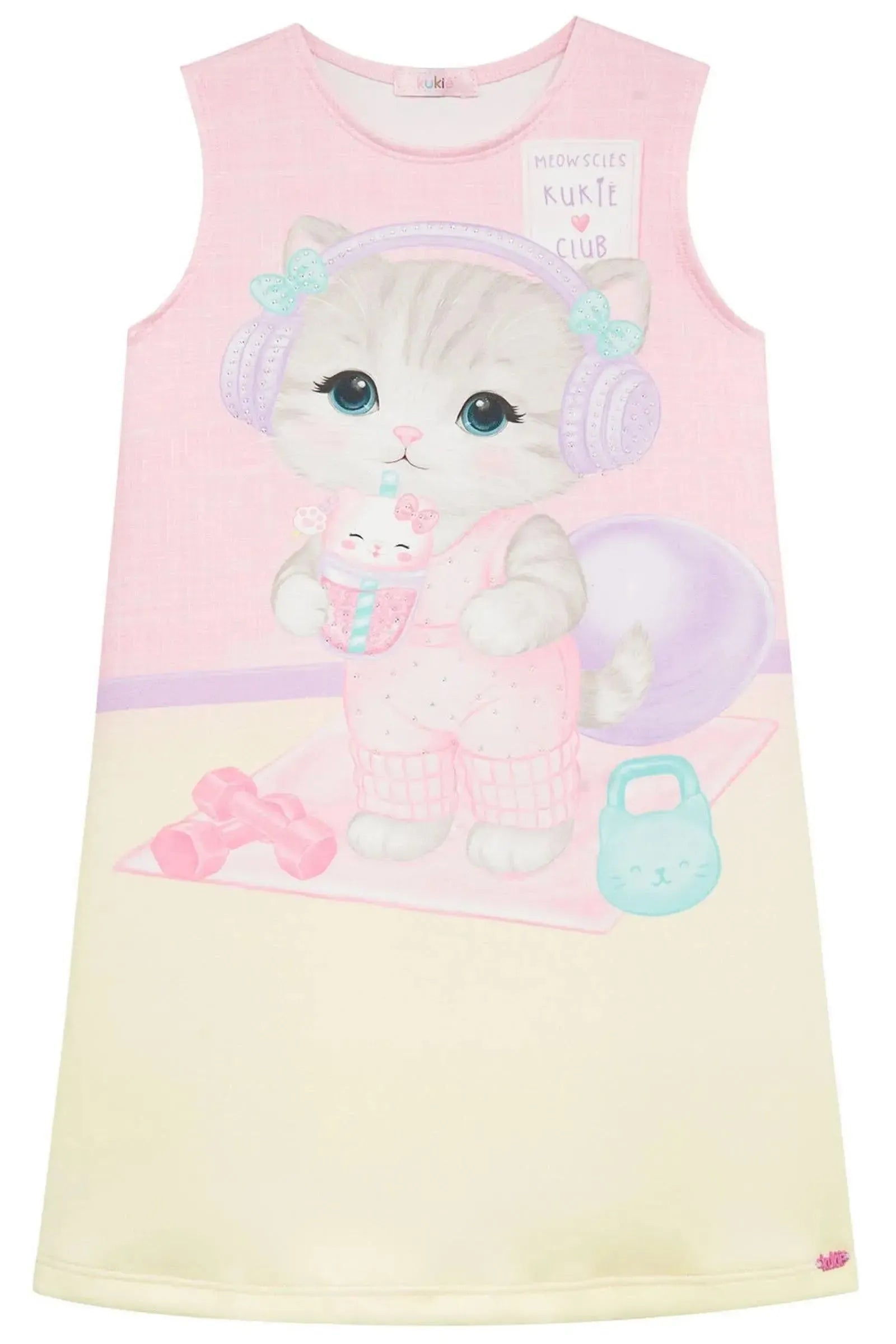 Vestido em Fly Tech 95561 Kukiê Infantil Menina