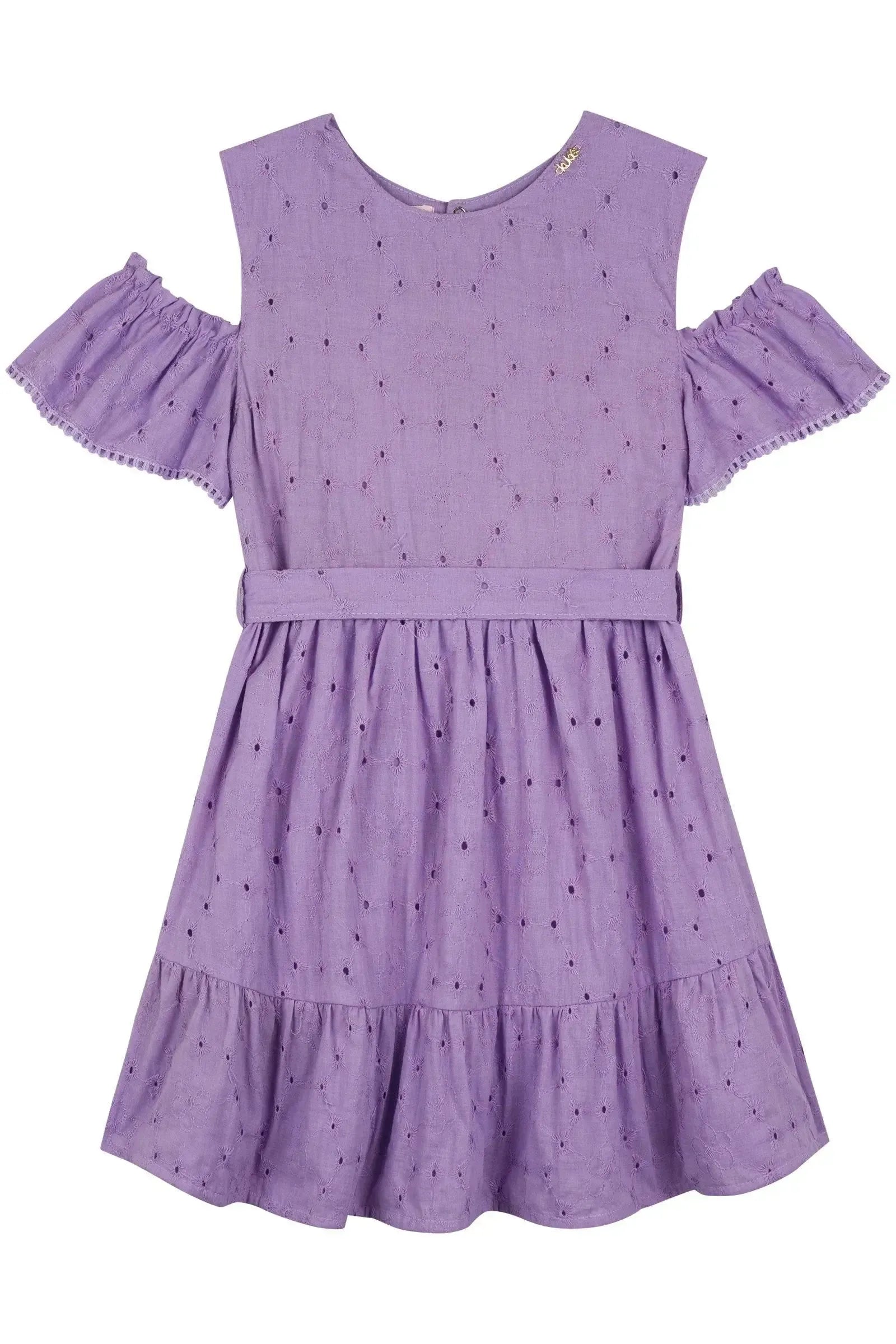 Vestido em Laise 100% Algodão 87341 Kukiê Infantil Menina