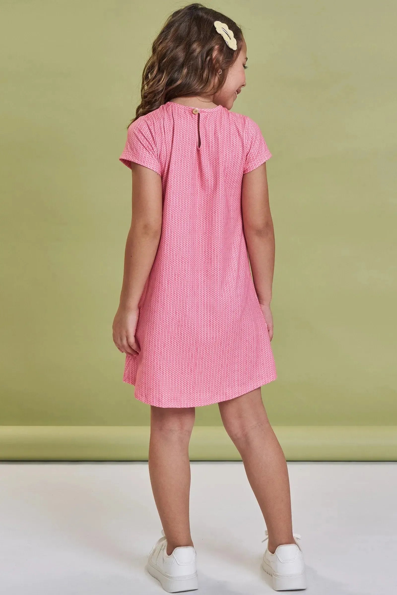 Vestido em Malha Comfy 93759 Kukiê Infantil Menina