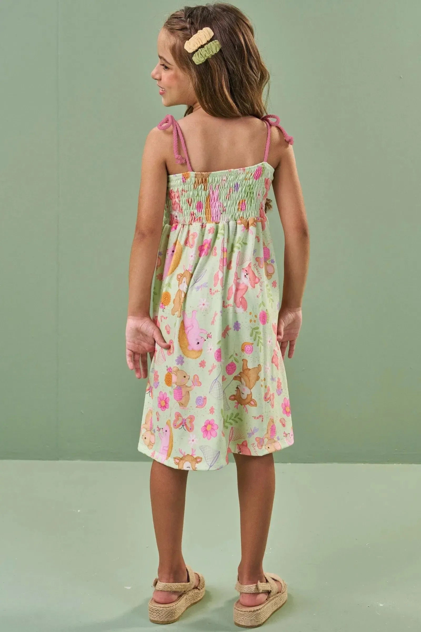 Vestido em Malha Fresh 86478 Kukiê Infantil Menina