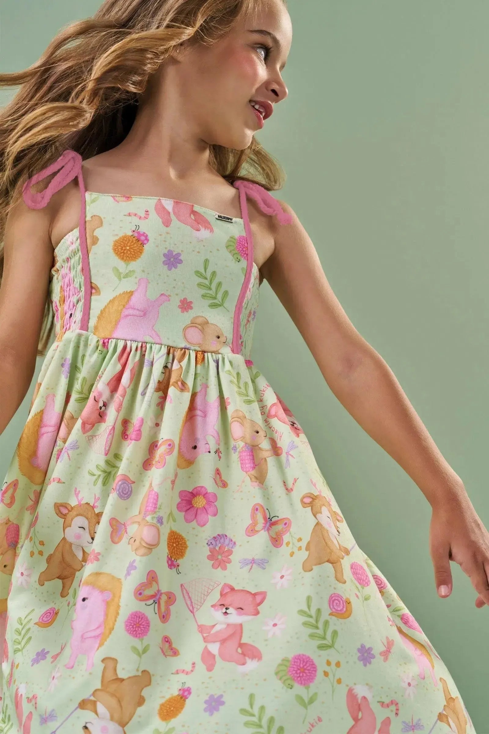 Vestido em Malha Fresh 86478 Kukiê Infantil Menina