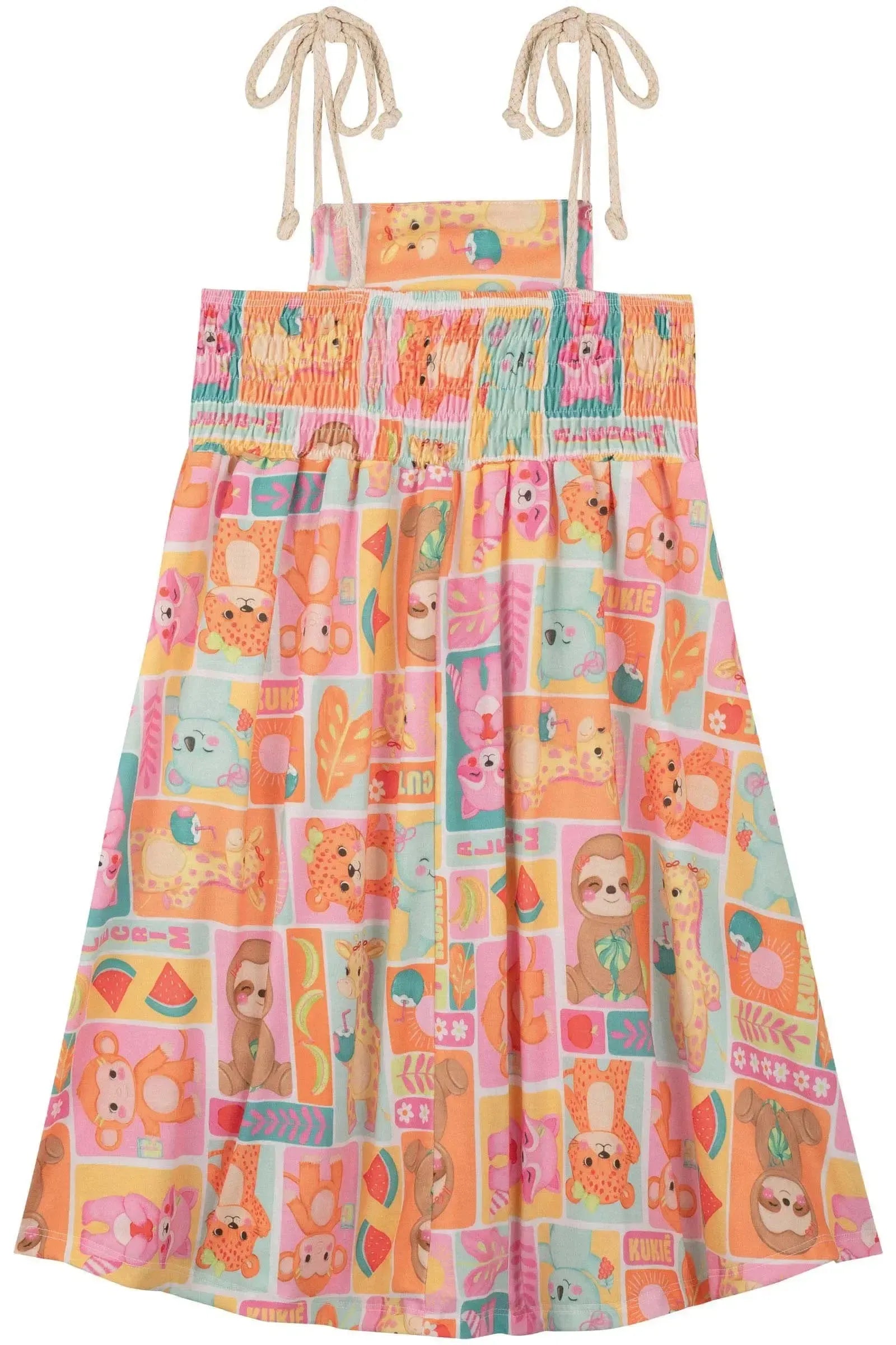 Vestido em Malha Fresh 86478 Kukiê Infantil Menina