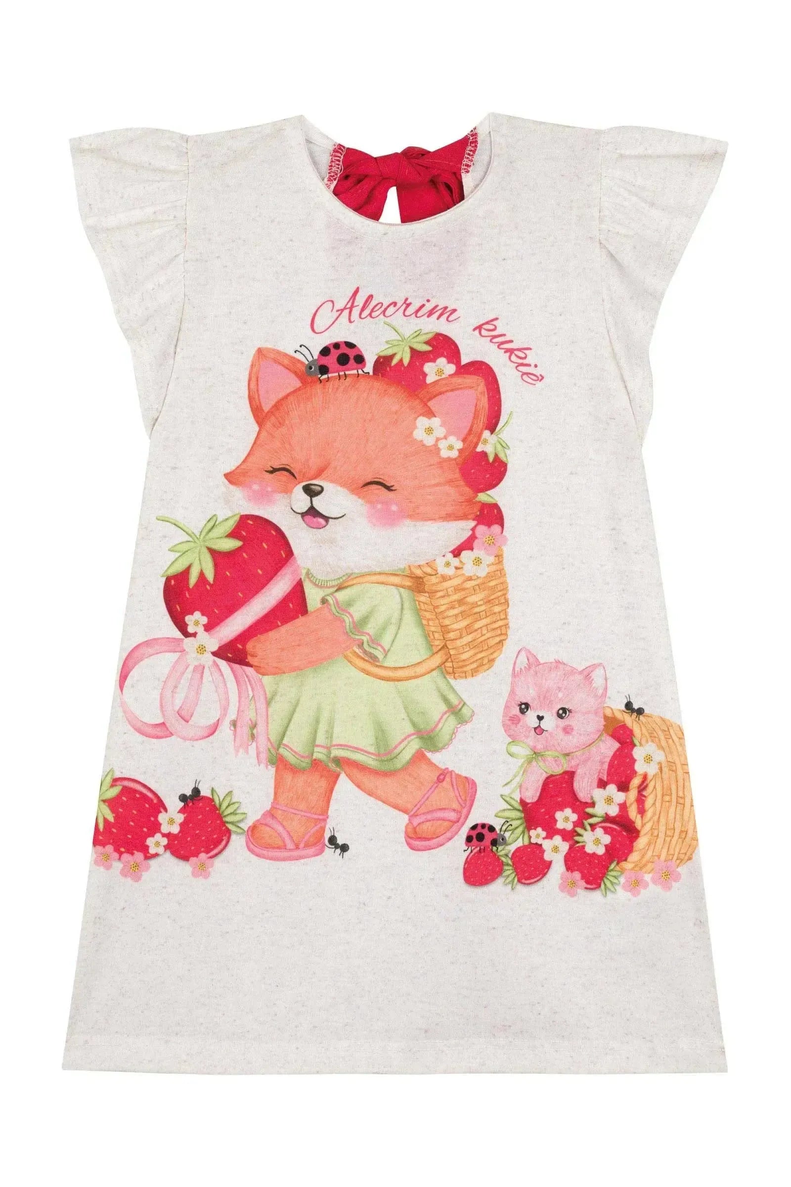 Vestido em Malha Fresh 86703 Kukiê Bebê Menina