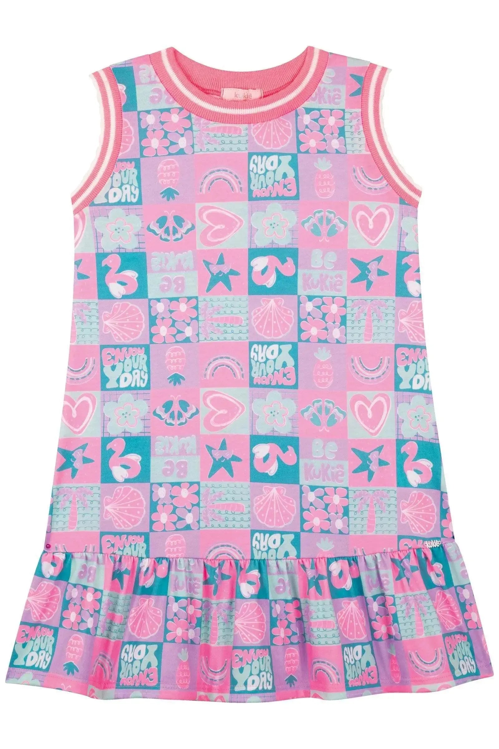 Vestido em Malha Fresh 87878 Kukiê Infantil Menina