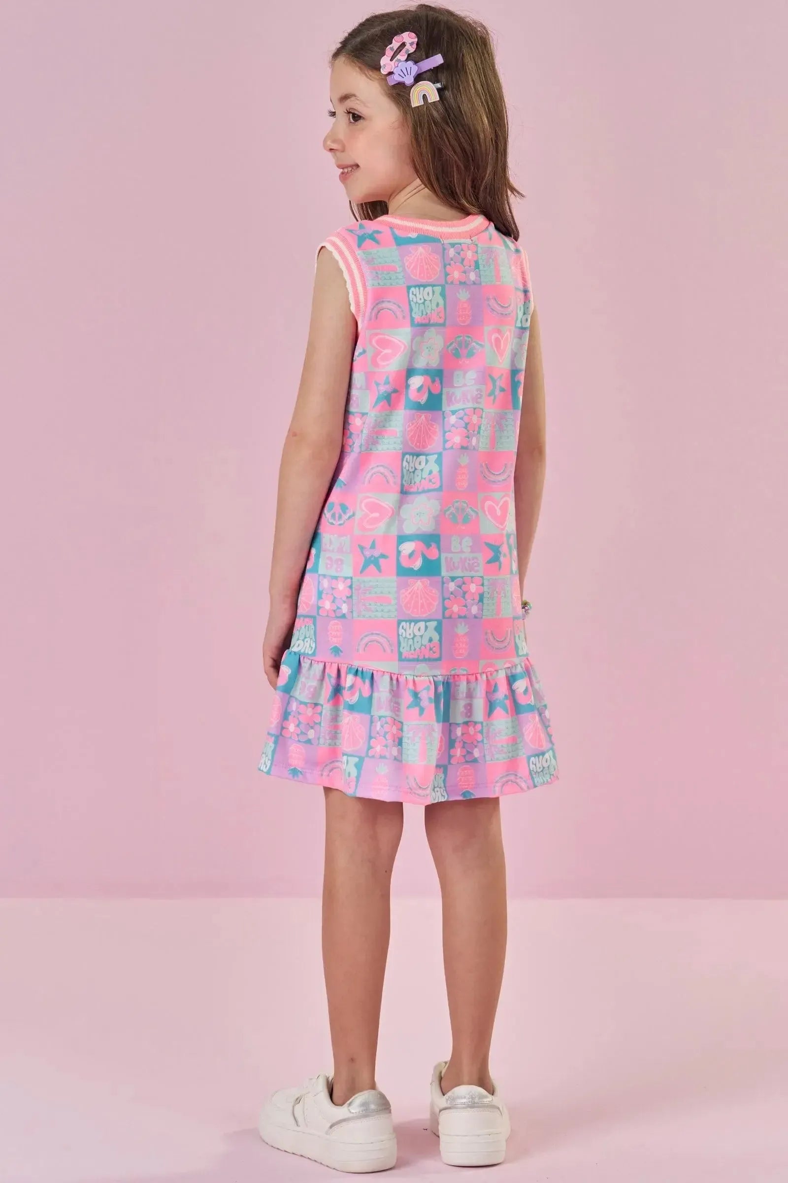 Vestido em Malha Fresh 87878 Kukiê Infantil Menina