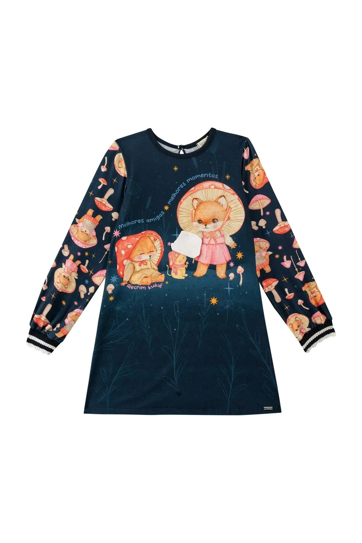 Vestido em Malha Fresh 89251 Kukiê Infantil Menina