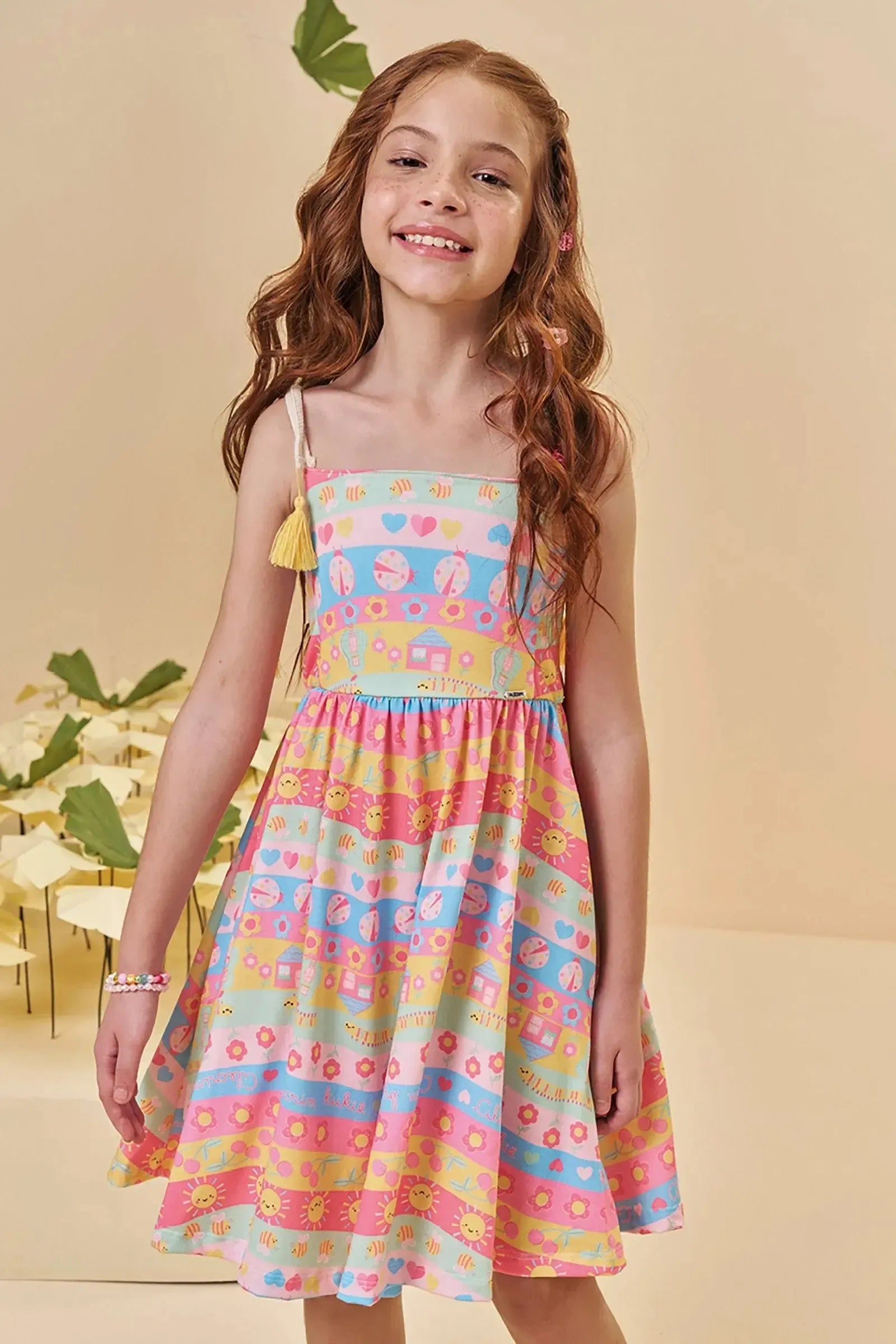 Vestido em Malha Fresh 94803 Kukiê Infantil Menina