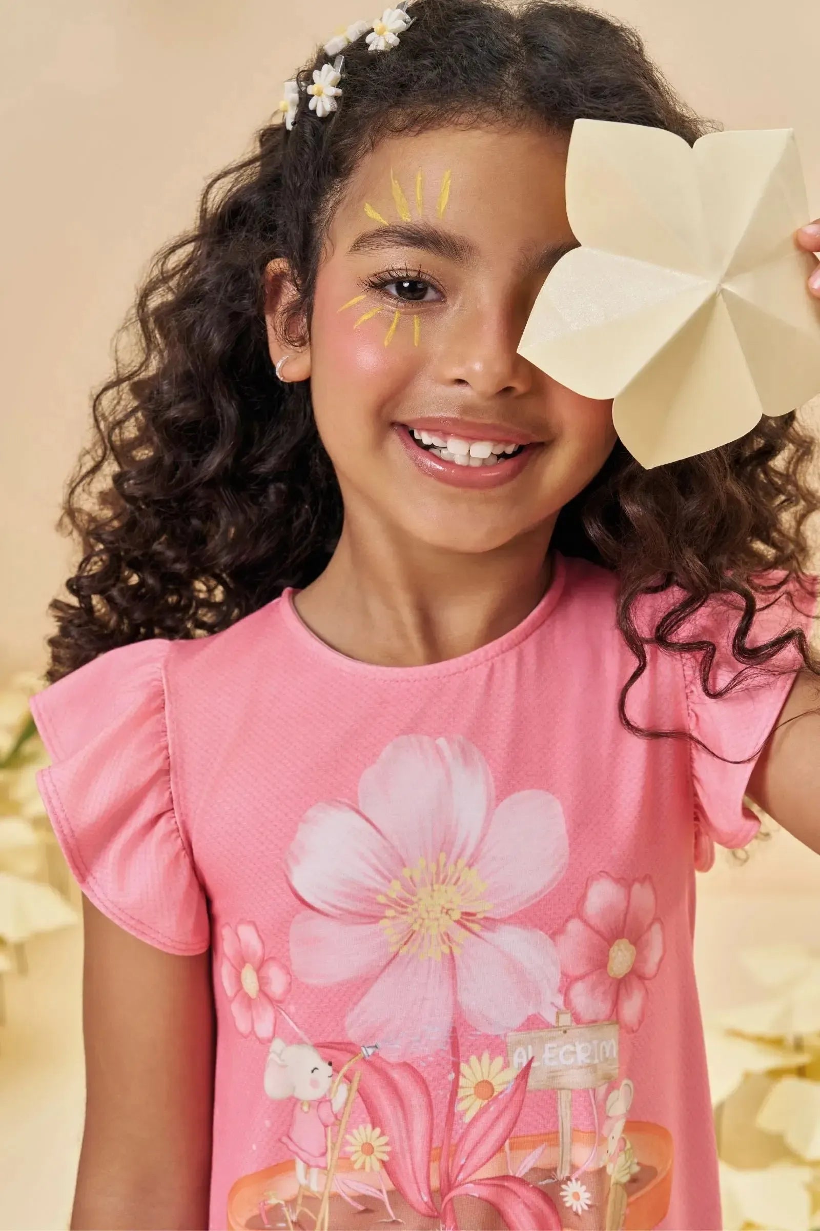 Vestido em Malha Fresh 95004 Kukiê Infantil Menina
