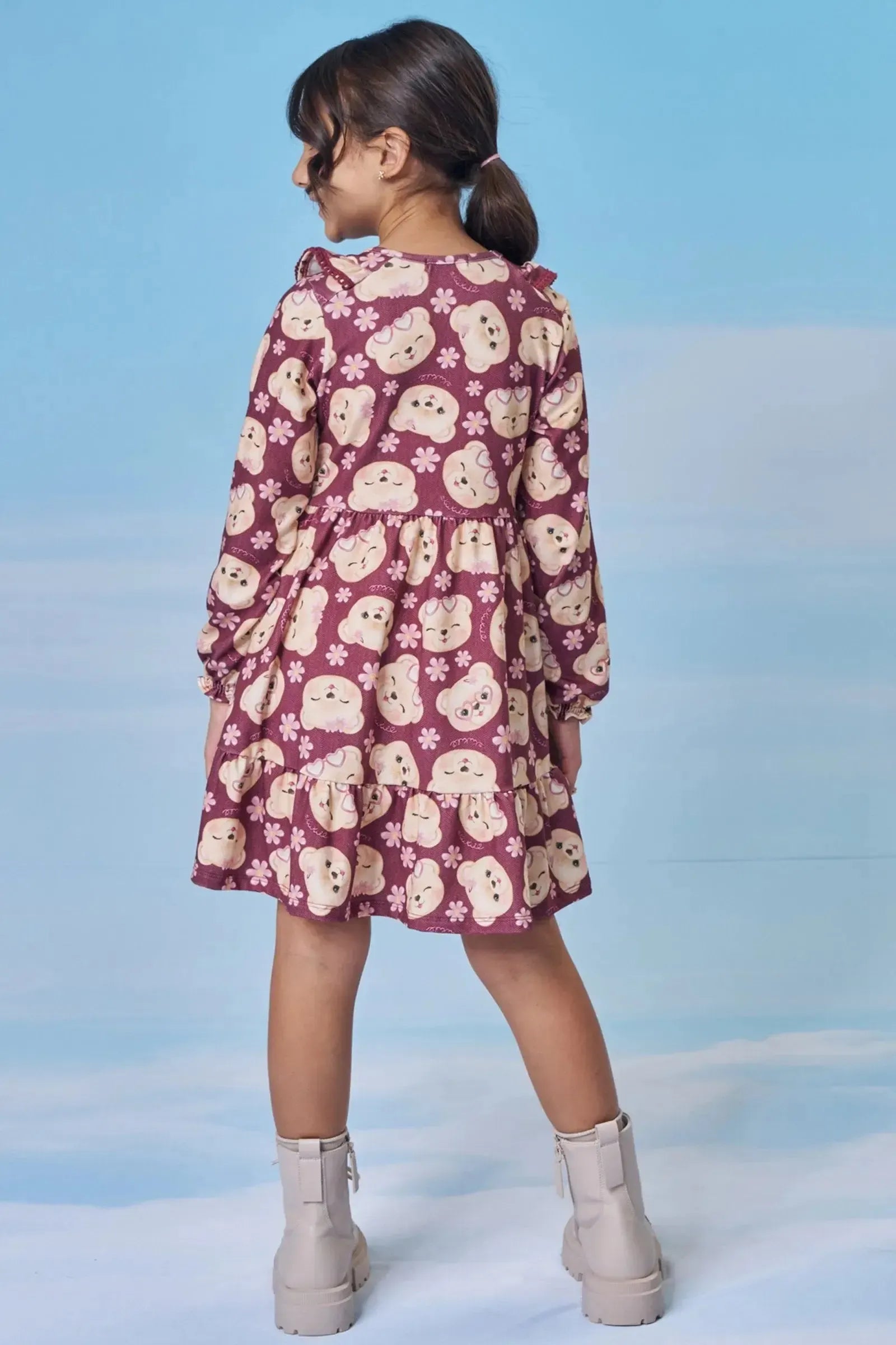 Vestido em Malha Power 90262 Kukiê Infantil Menina