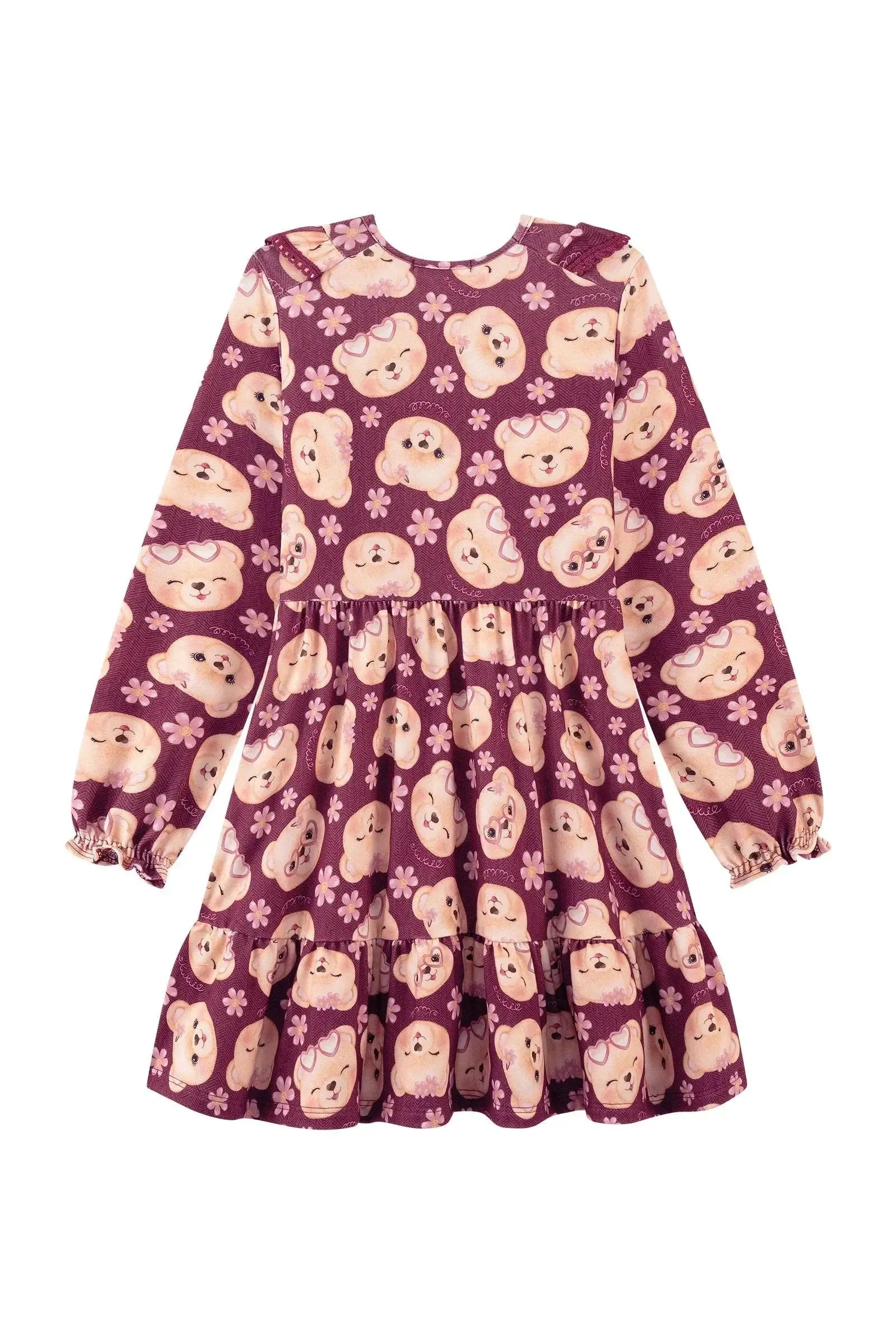 Vestido em Malha Power 90262 Kukiê Infantil Menina